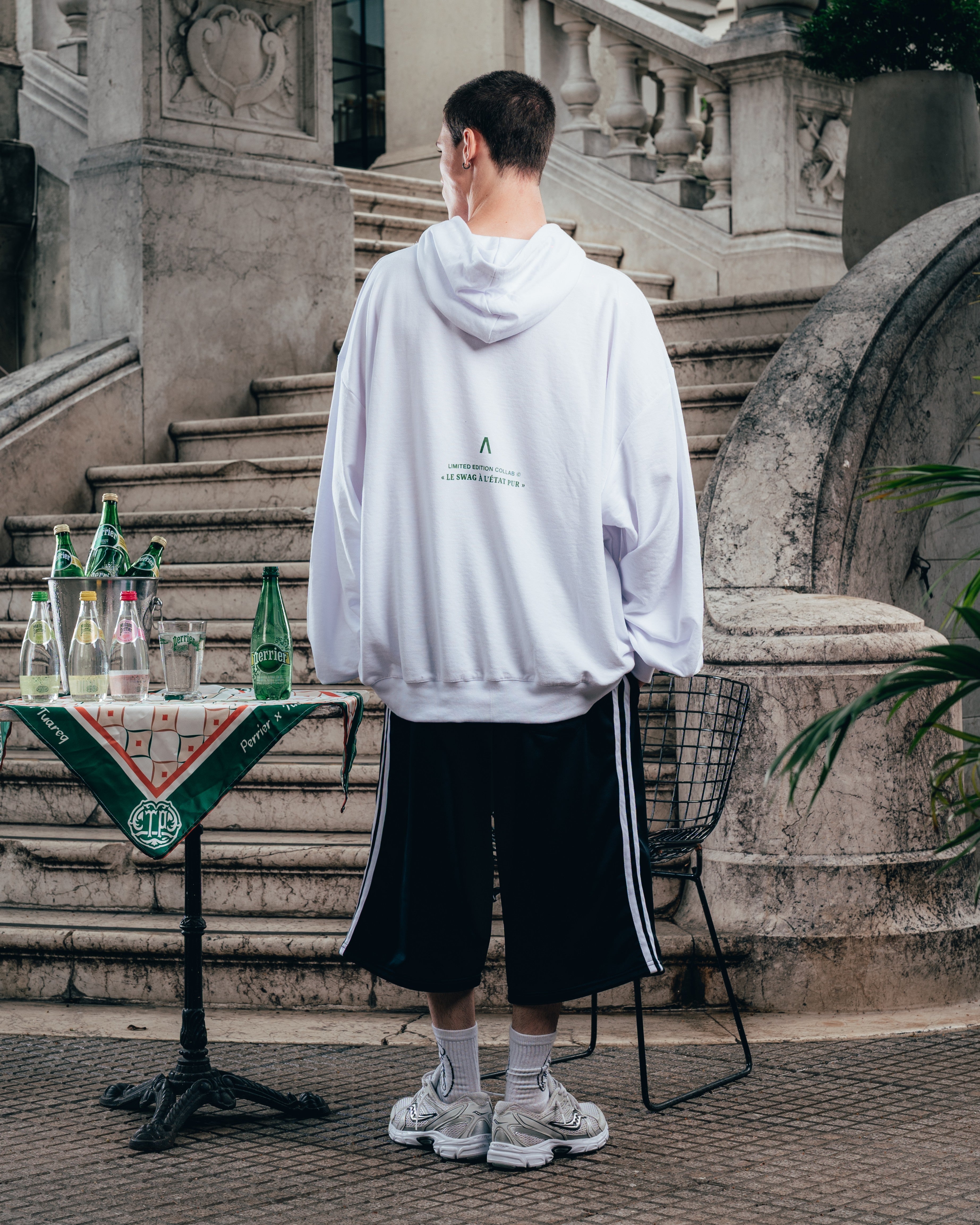 SHORT LARGO ¾ [ PERRIER ] BLACK