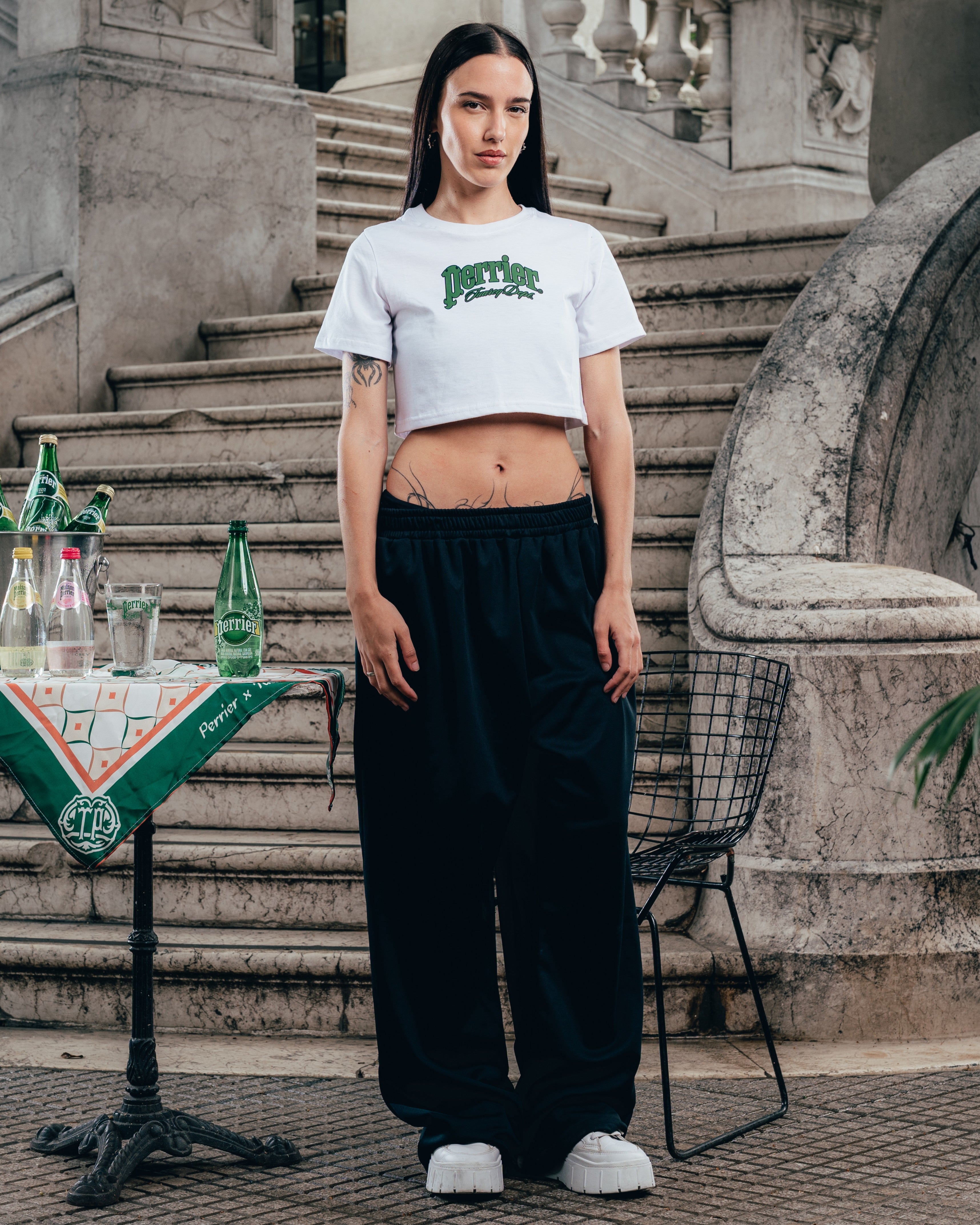 BABY TEE  [ PERRIER ] SIGNATURE WHITE