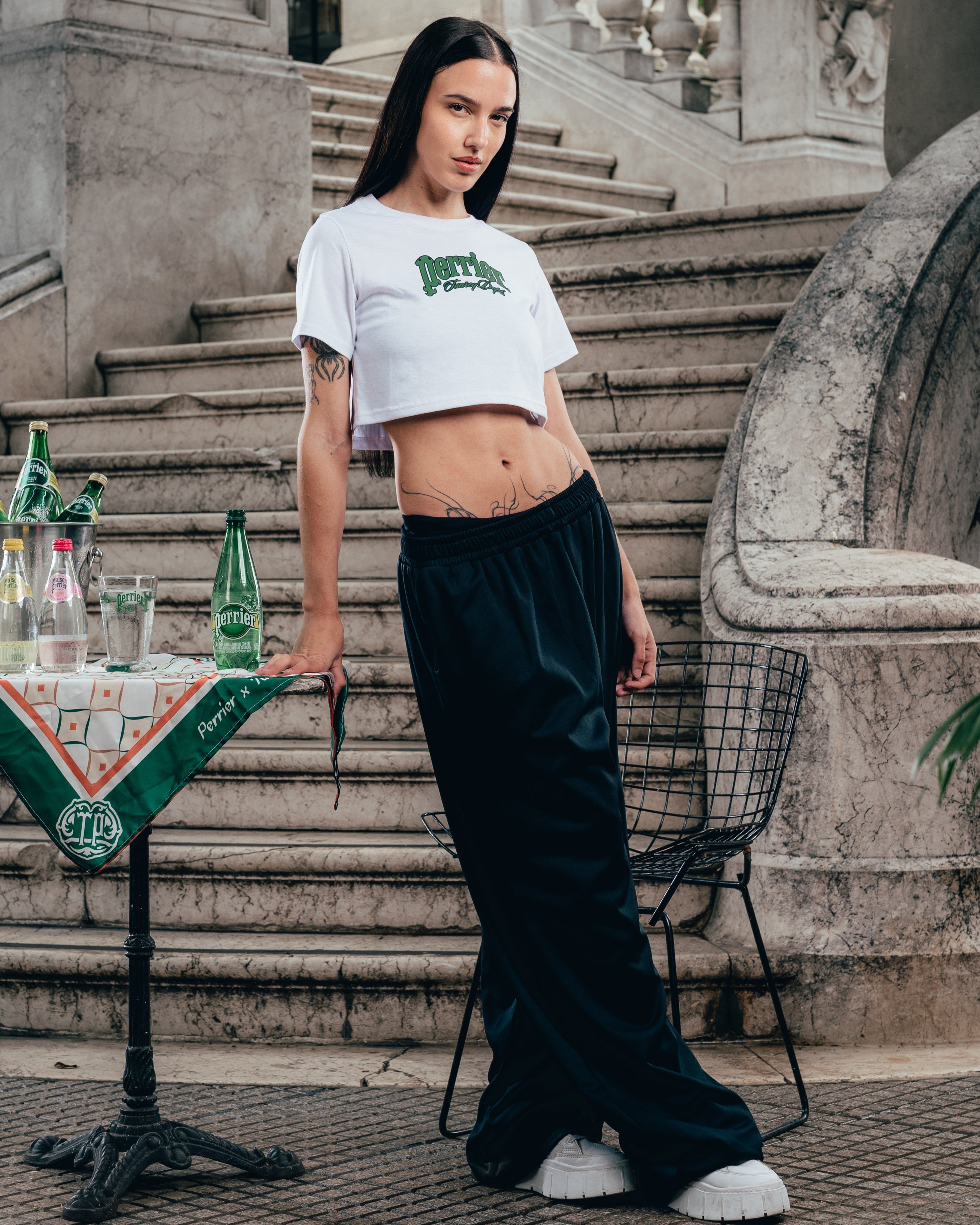 BABY TEE  [ PERRIER ] SIGNATURE WHITE
