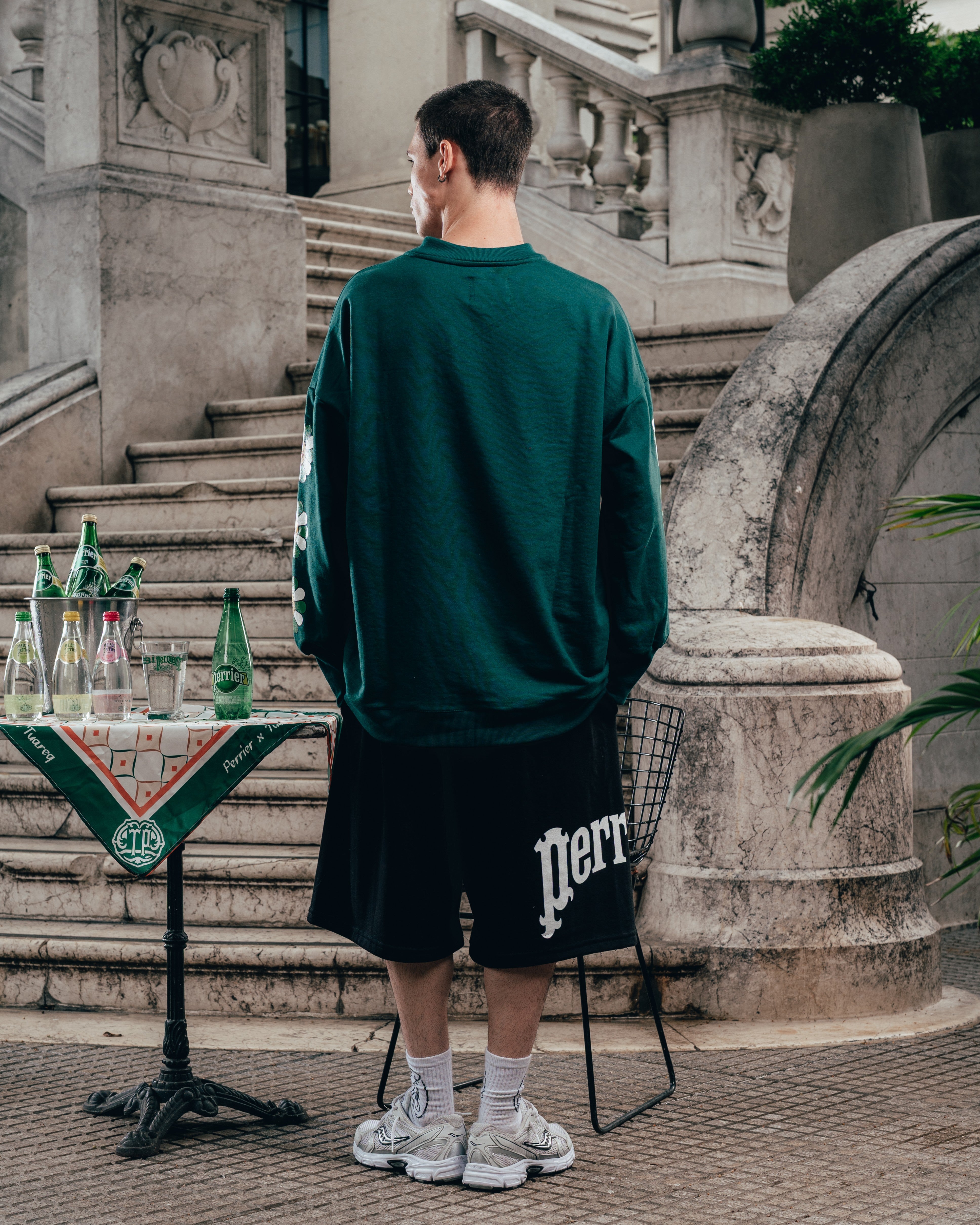 CREWNECK [ PERRIER ] MURAKAMI GREEN