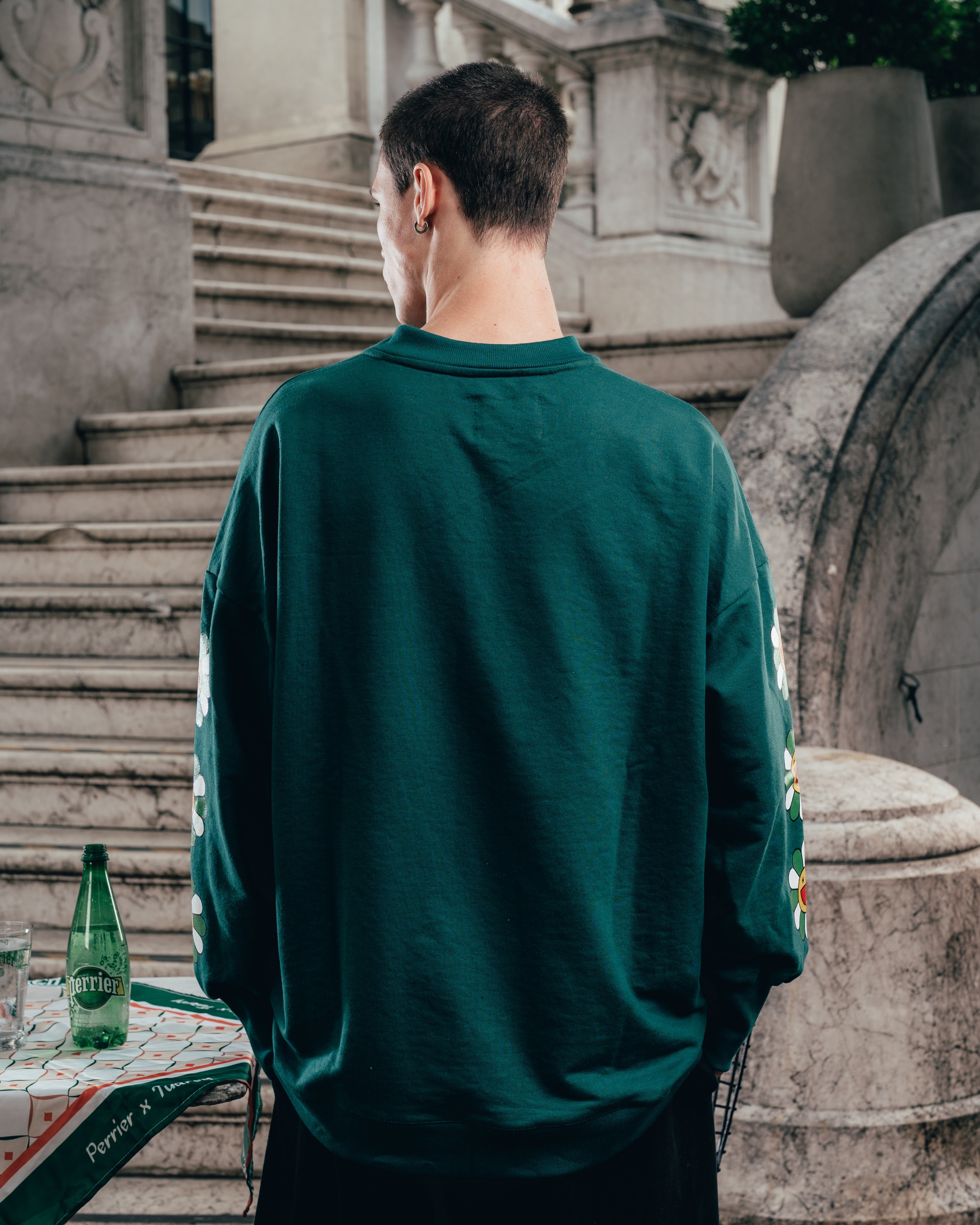 CREWNECK [ PERRIER ] MURAKAMI GREEN