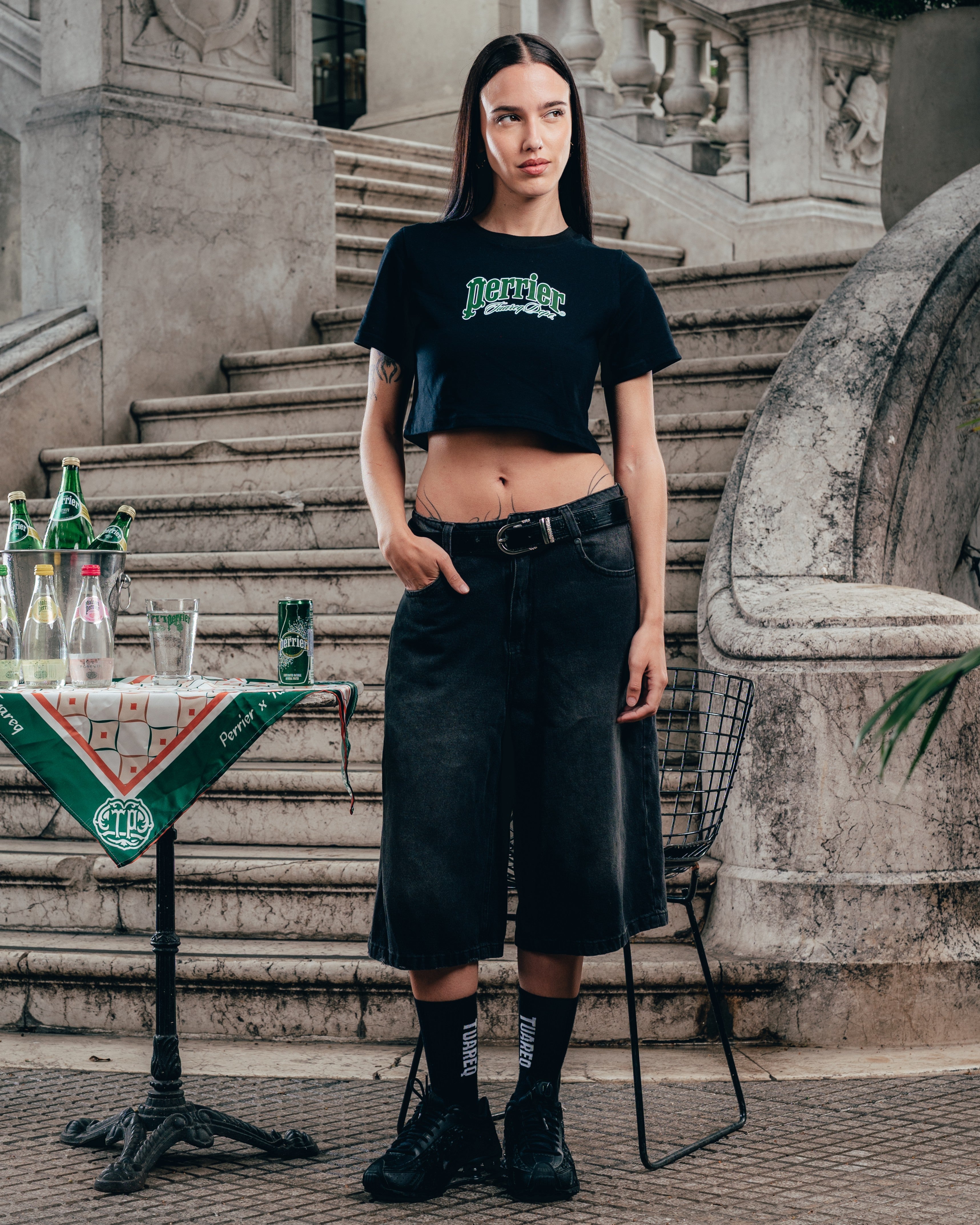 BABY TEE  [ PERRIER ] SIGNATURE BLACK