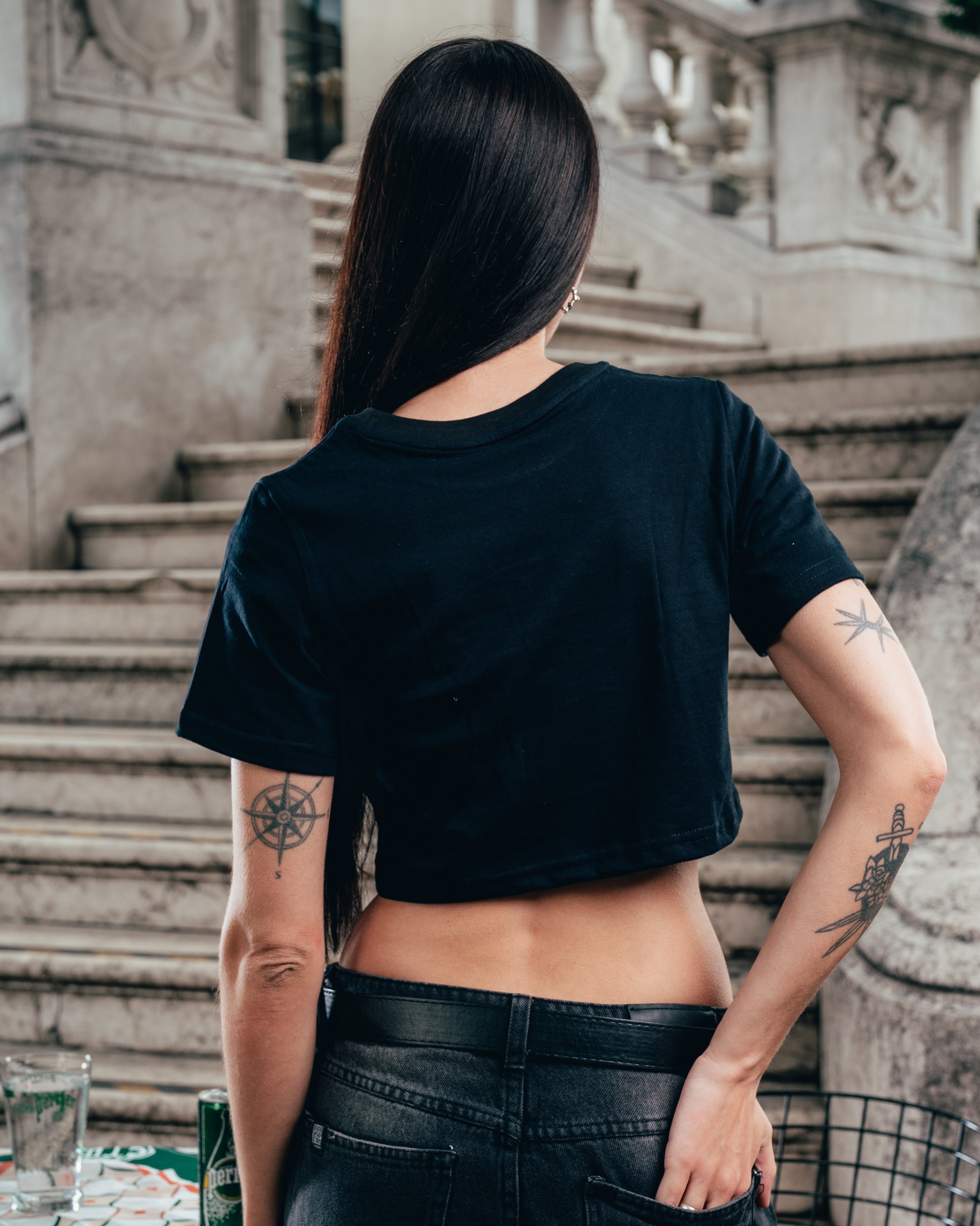 BABY TEE  [ PERRIER ] SIGNATURE BLACK