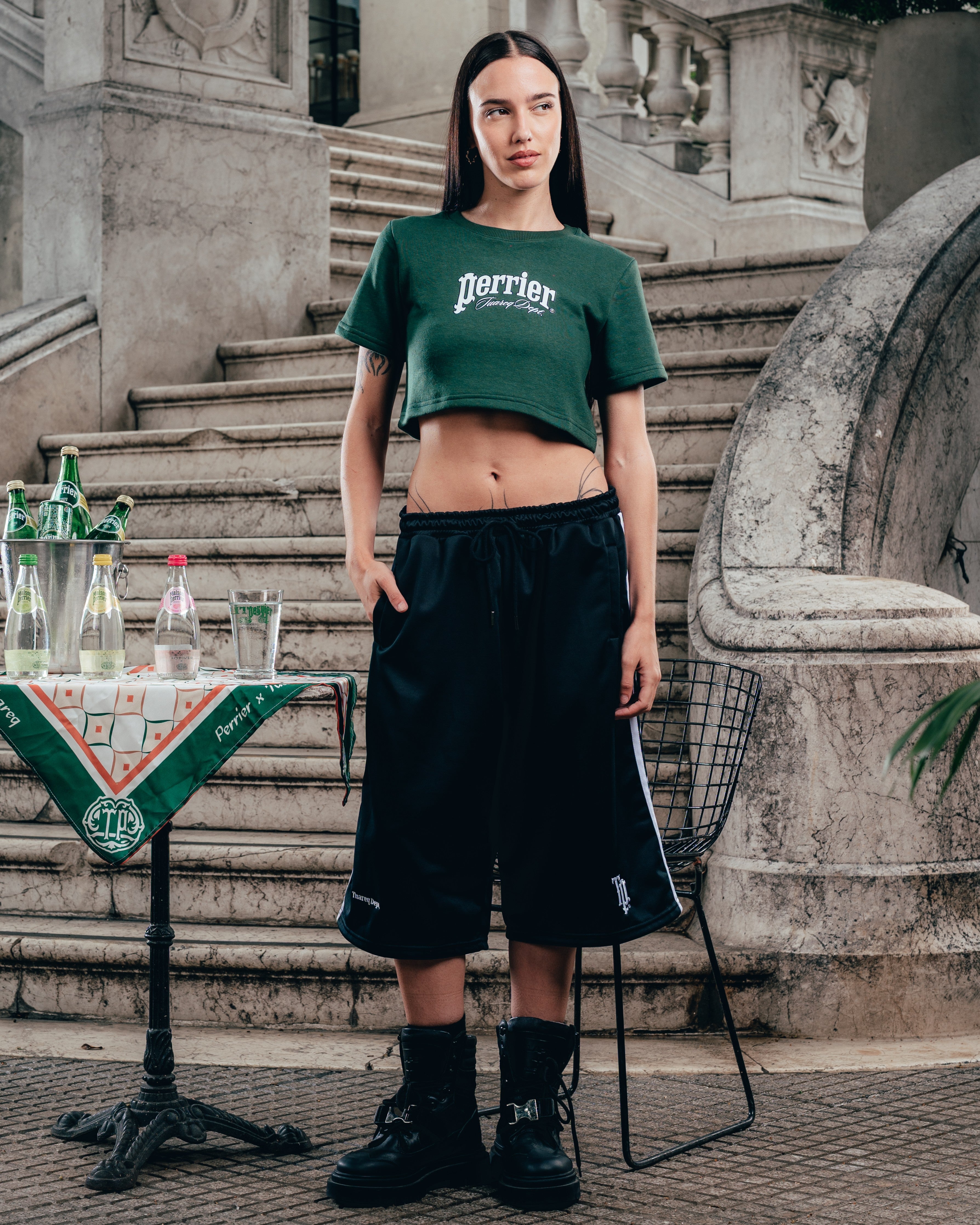 BABY TEE  [ PERRIER ] SIGNATURE GREEN