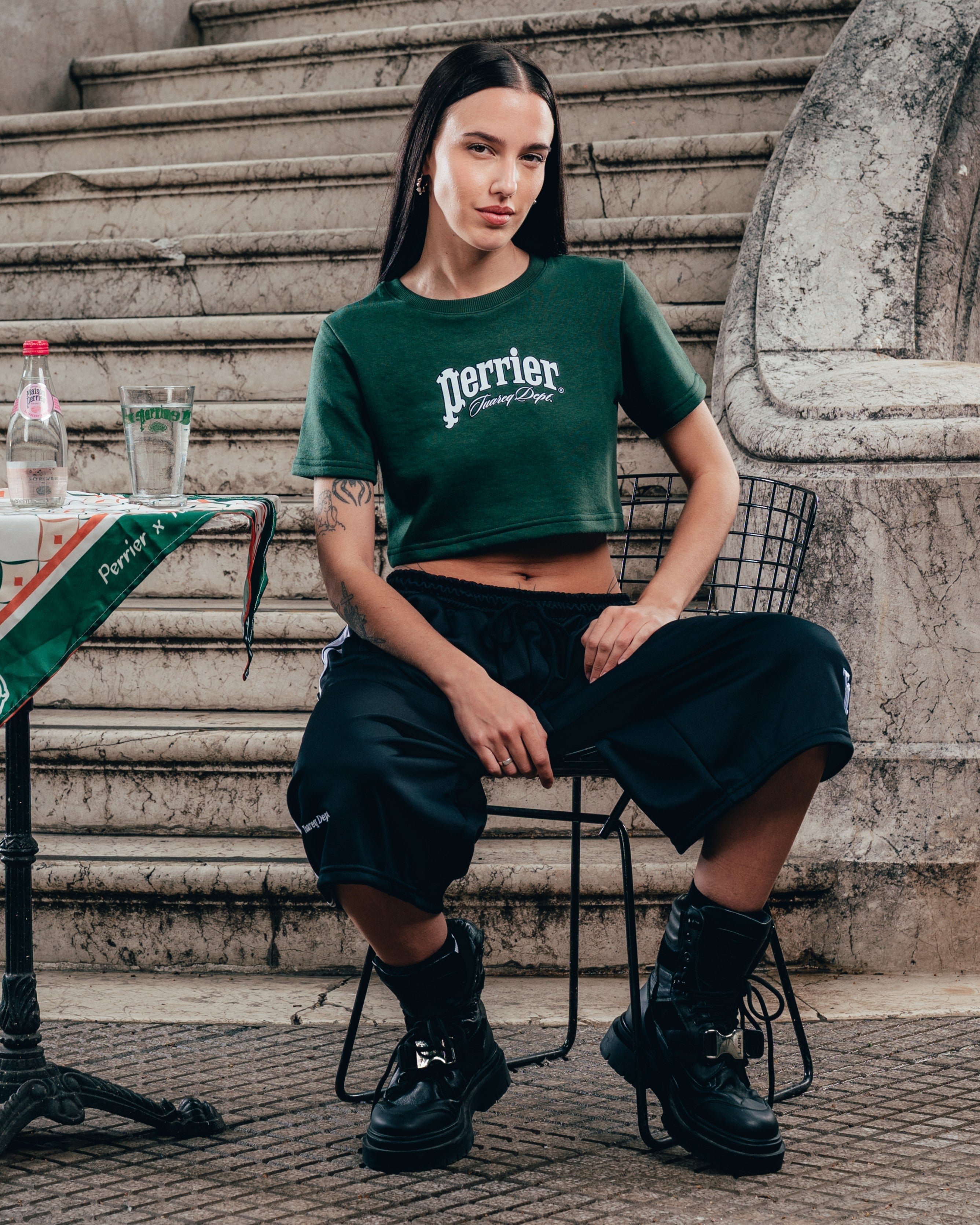 BABY TEE  [ PERRIER ] SIGNATURE GREEN