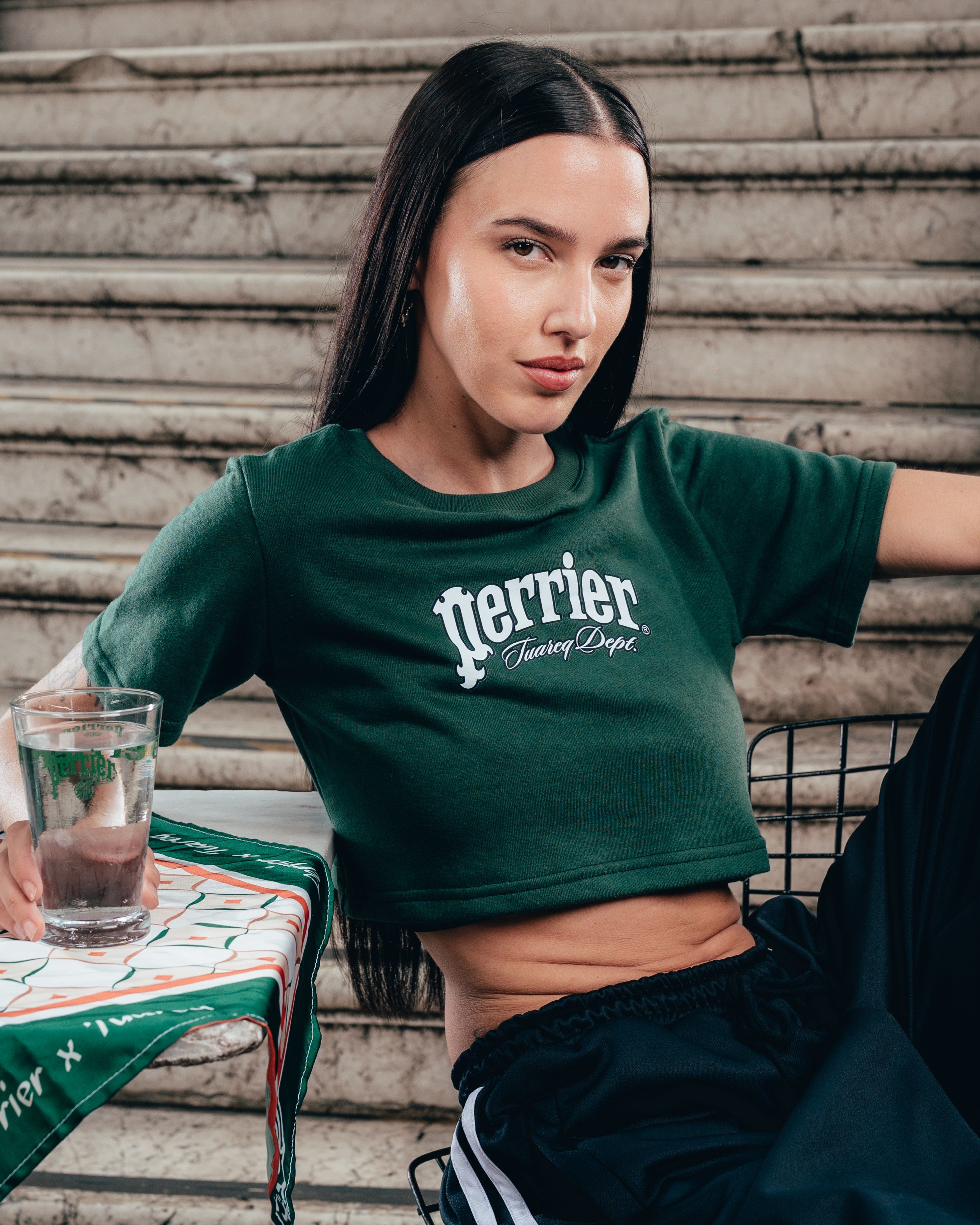 BABY TEE  [ PERRIER ] SIGNATURE GREEN
