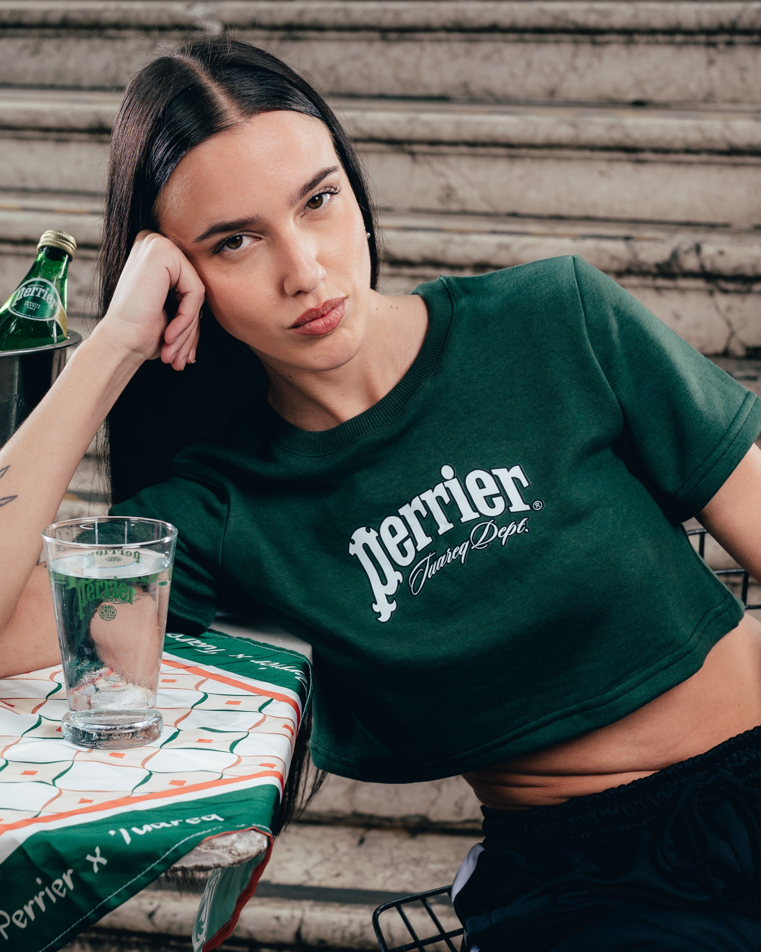 BABY TEE  [ PERRIER ] SIGNATURE GREEN