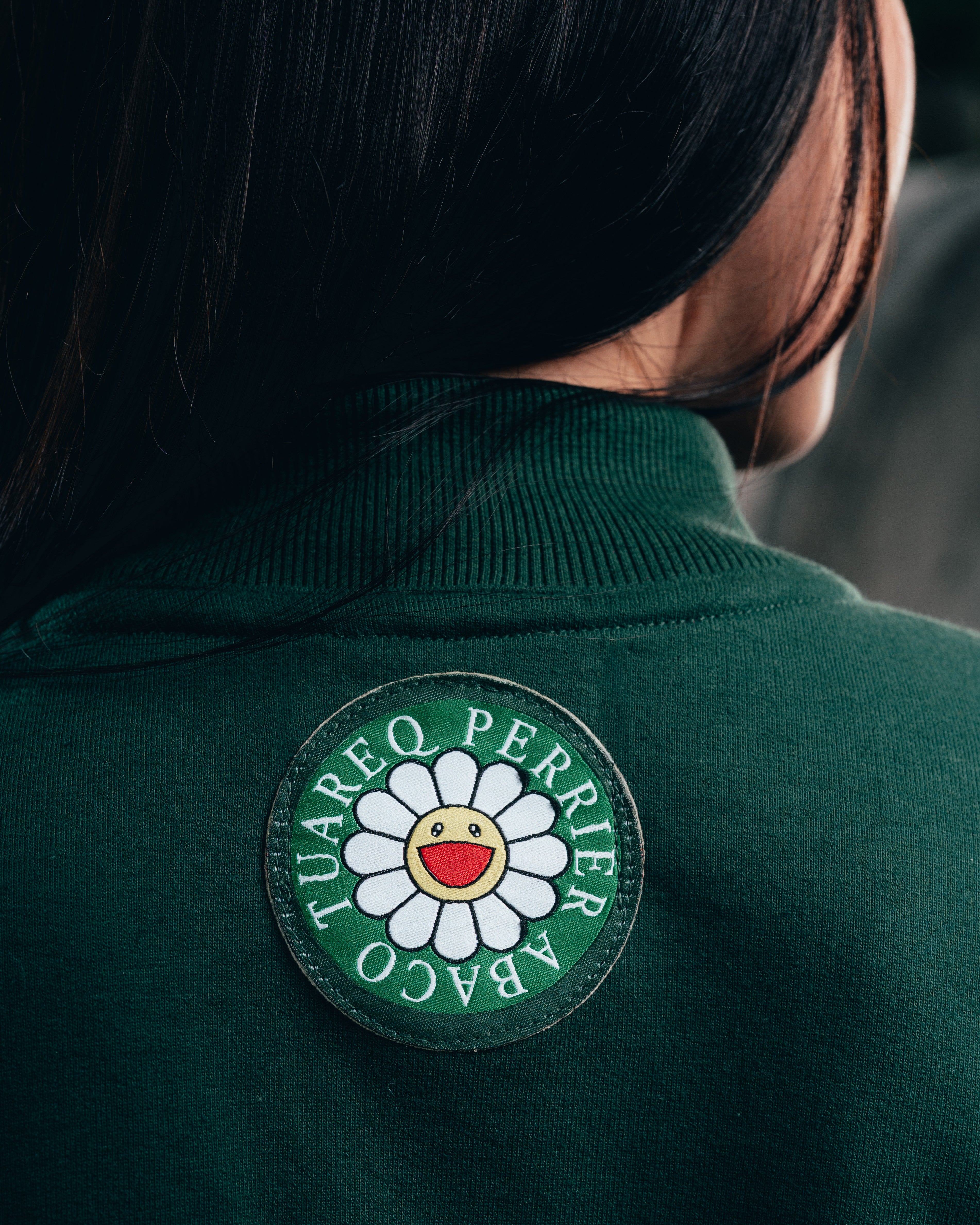 CROP MANGA LARGA [ PERRIER ] GALON GREEN