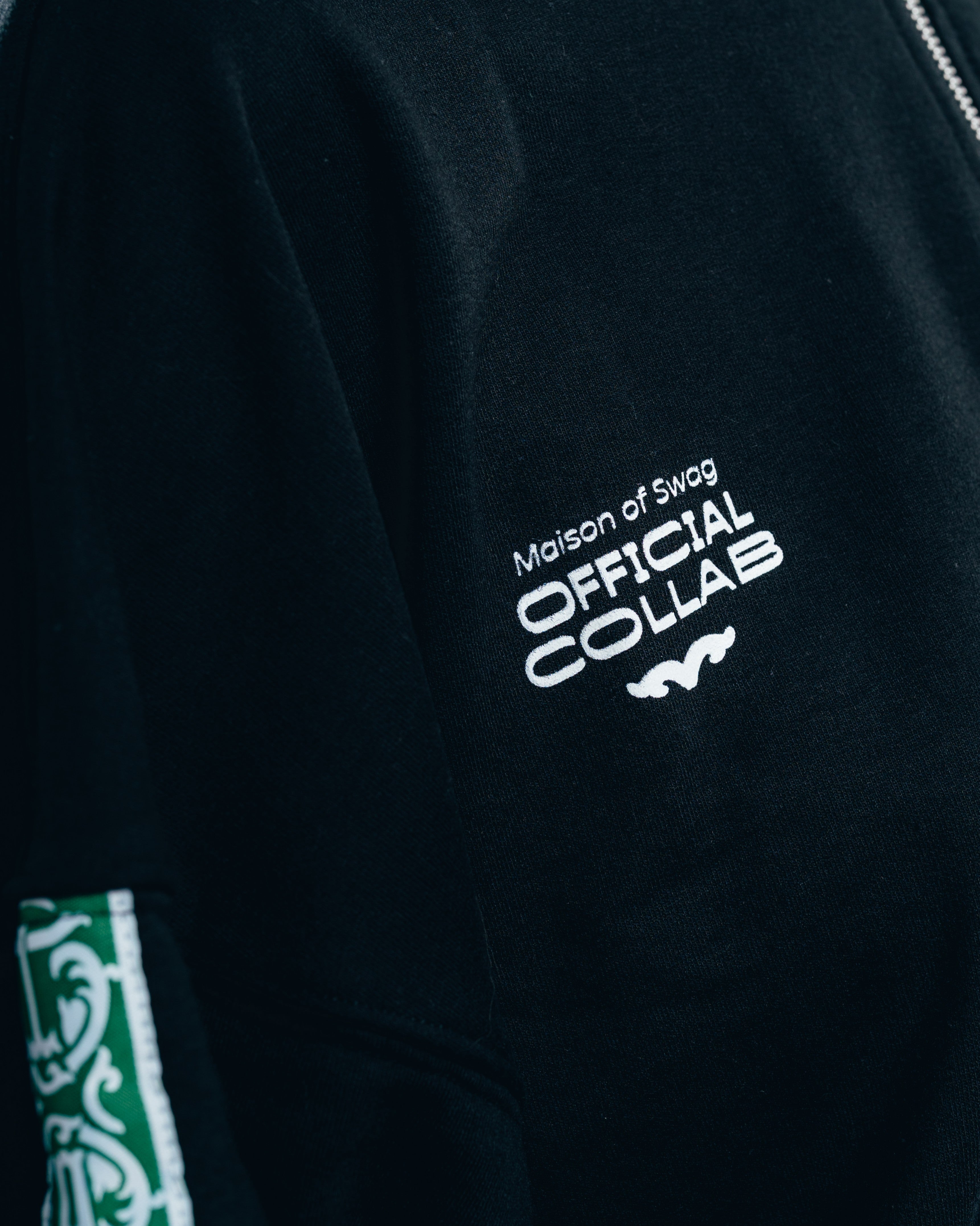 CROP MANGA LARGA [ PERRIER ] GALON BLACK