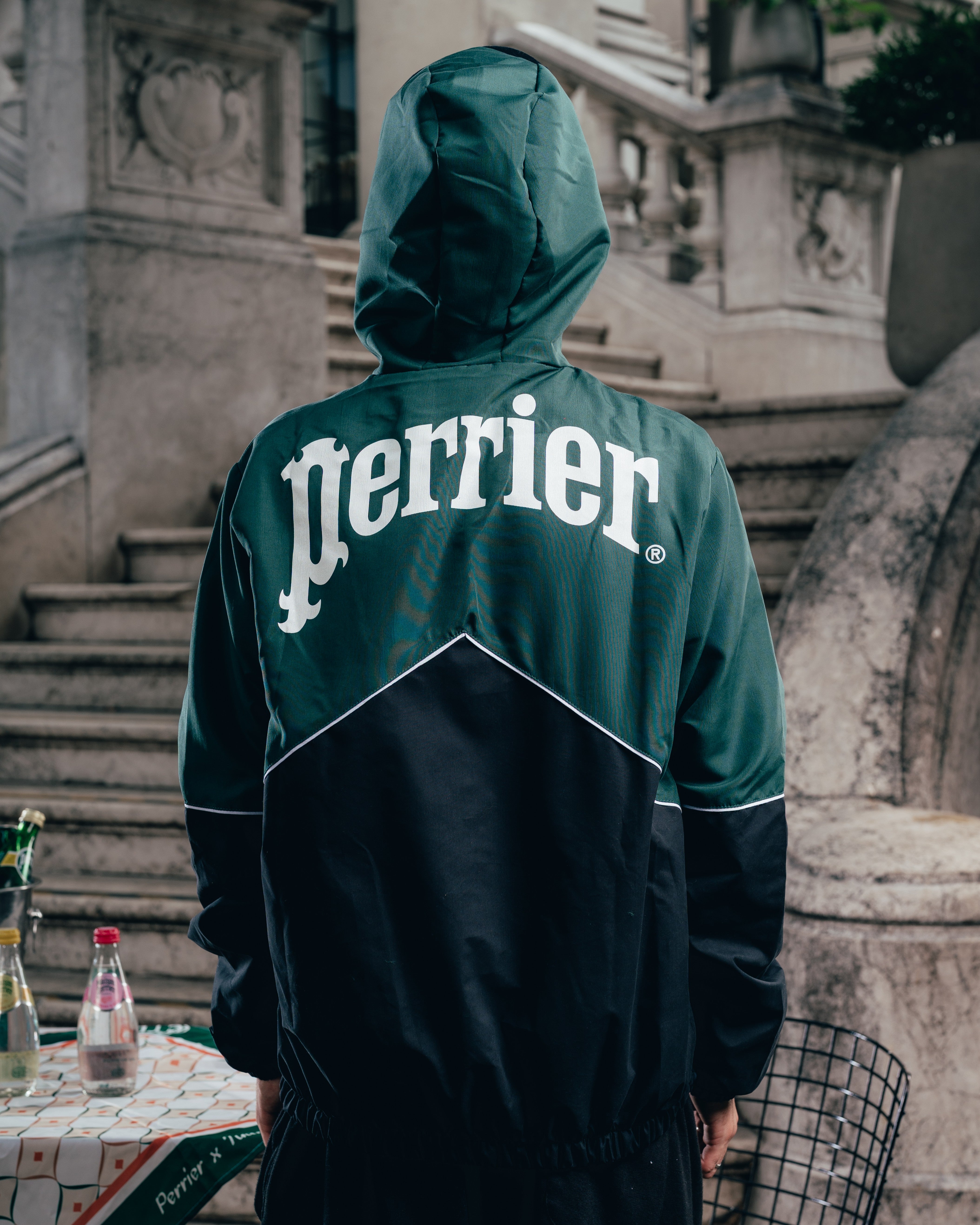 CAMPERA DEPORTIVA ROMPEVIENTO [ PERRIER ] BICOLOR GREEN