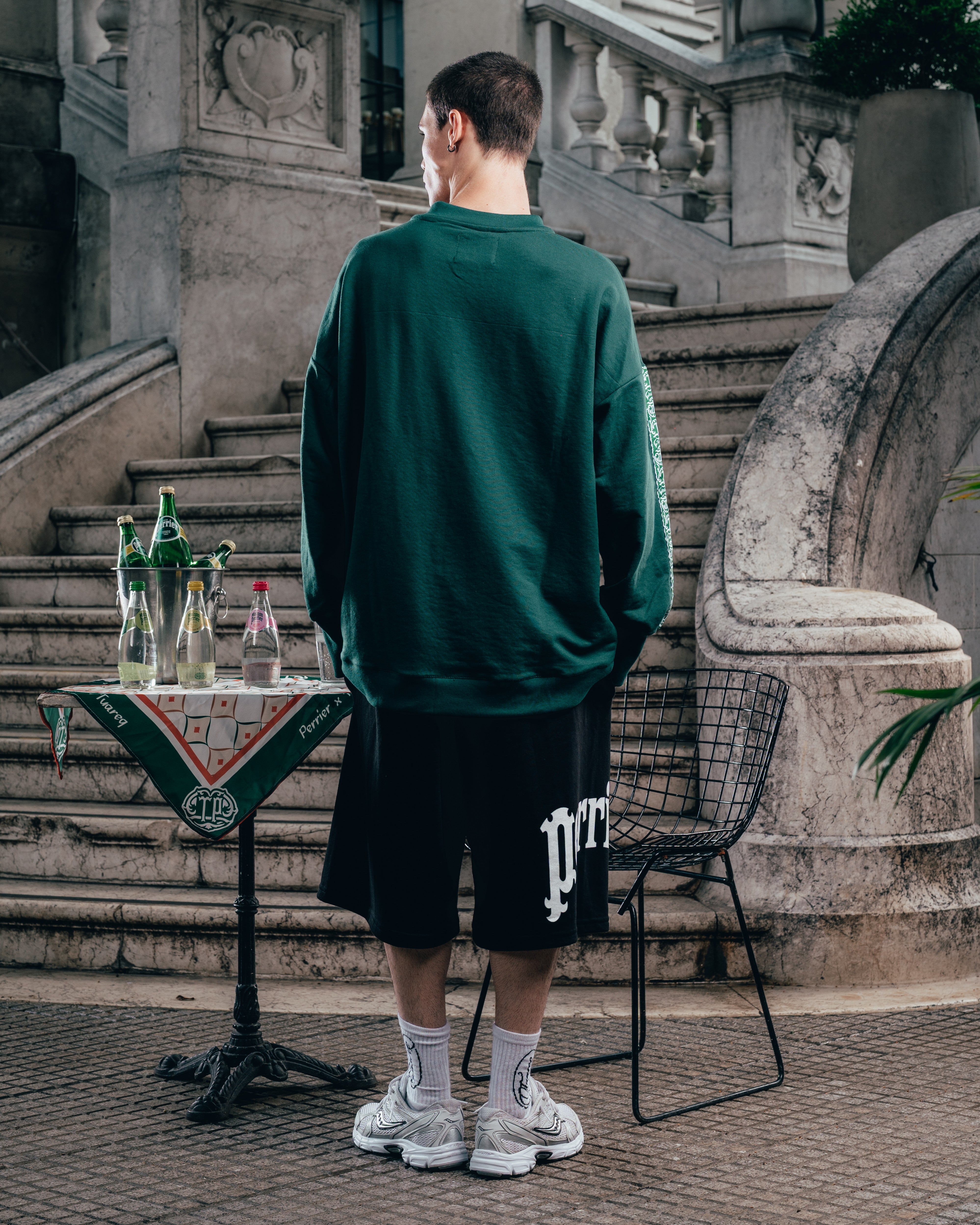 CREWNECK [ PERRIER ] GALON GREEN