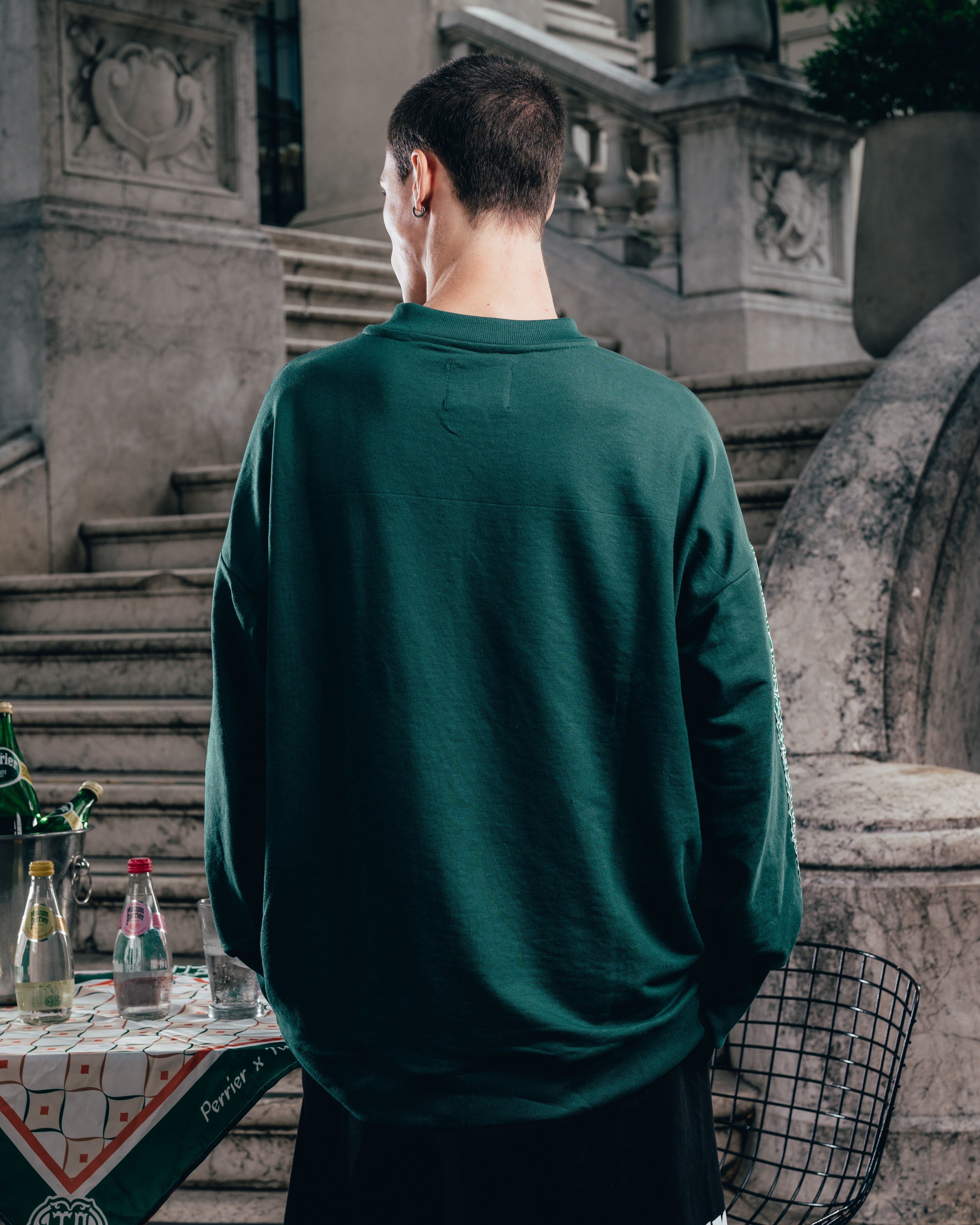 CREWNECK [ PERRIER ] GALON GREEN