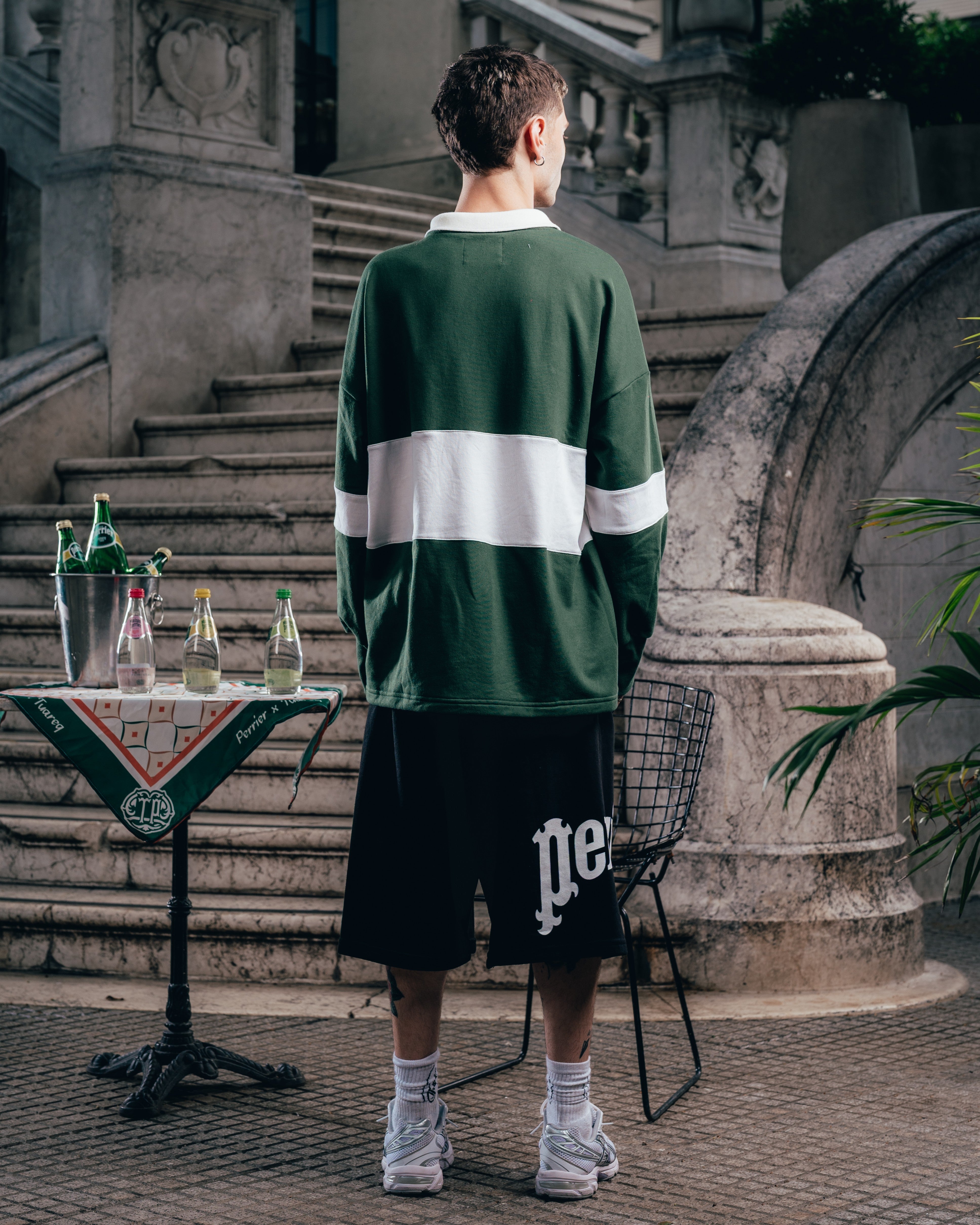 SHORT OVERSIZED [ PERRIER ] SIGNATURE BLACK