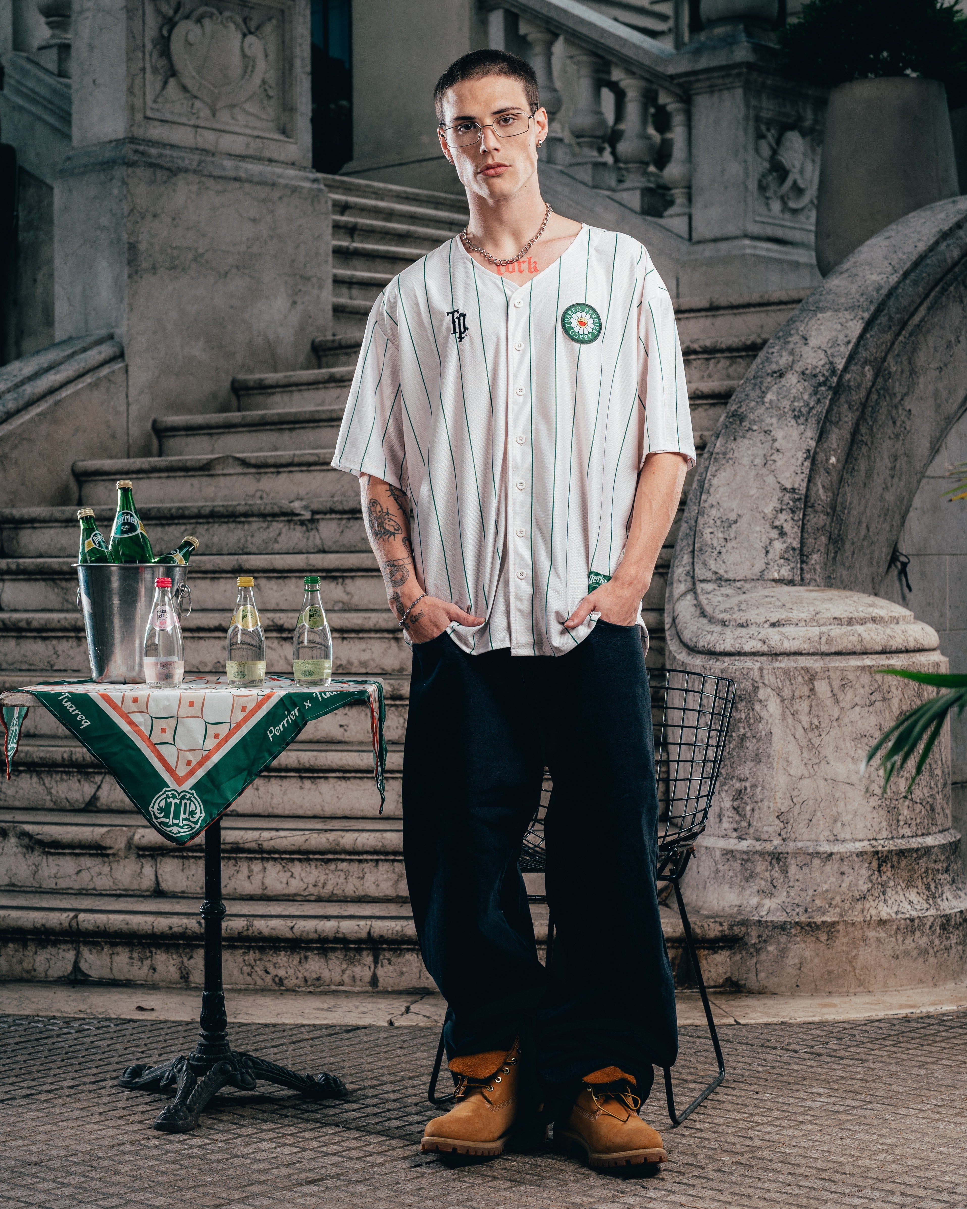 CAMISETA BASEBALL [ PERRIER ] MURAKAMI WHITE