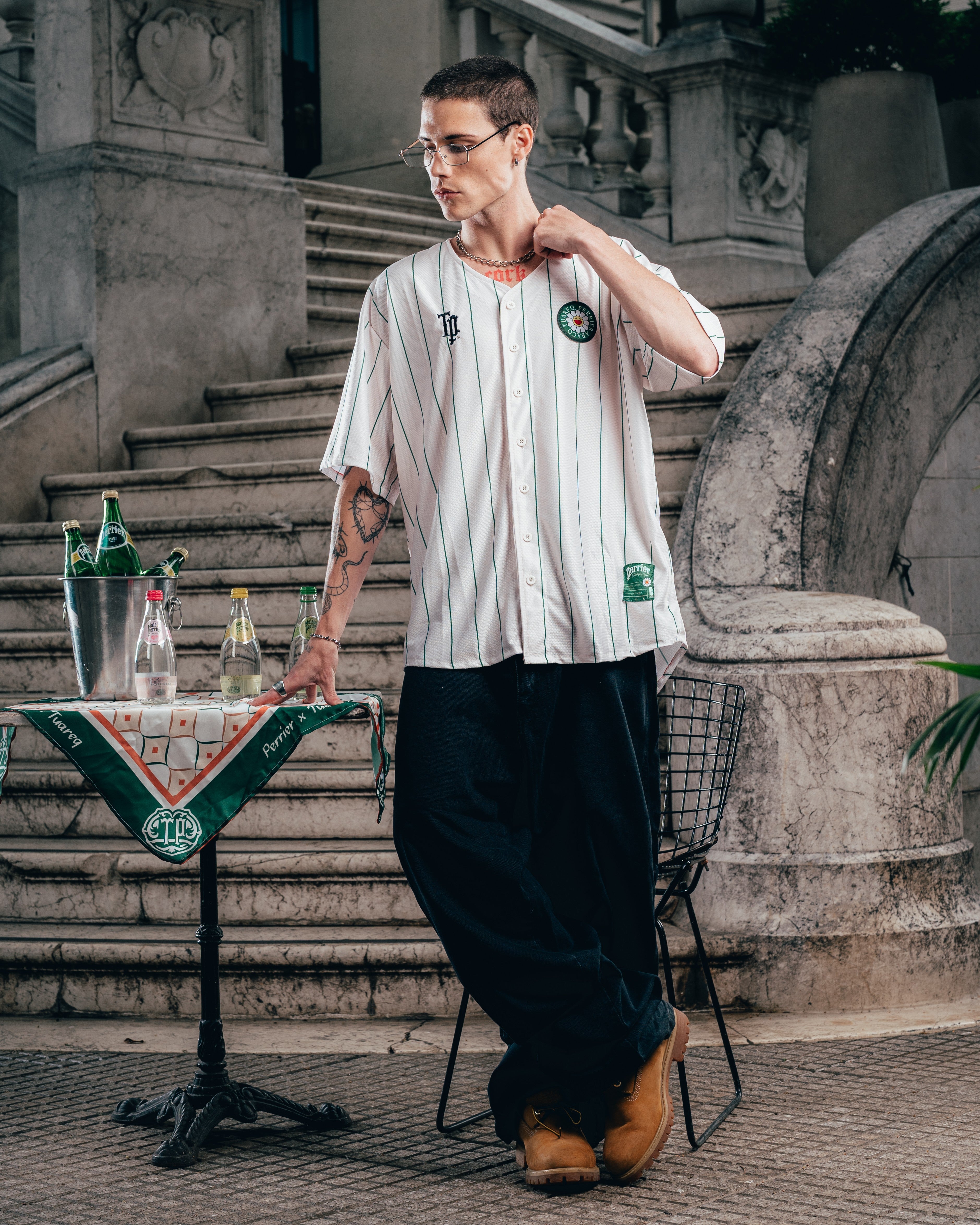 CAMISETA BASEBALL [ PERRIER ] MURAKAMI WHITE