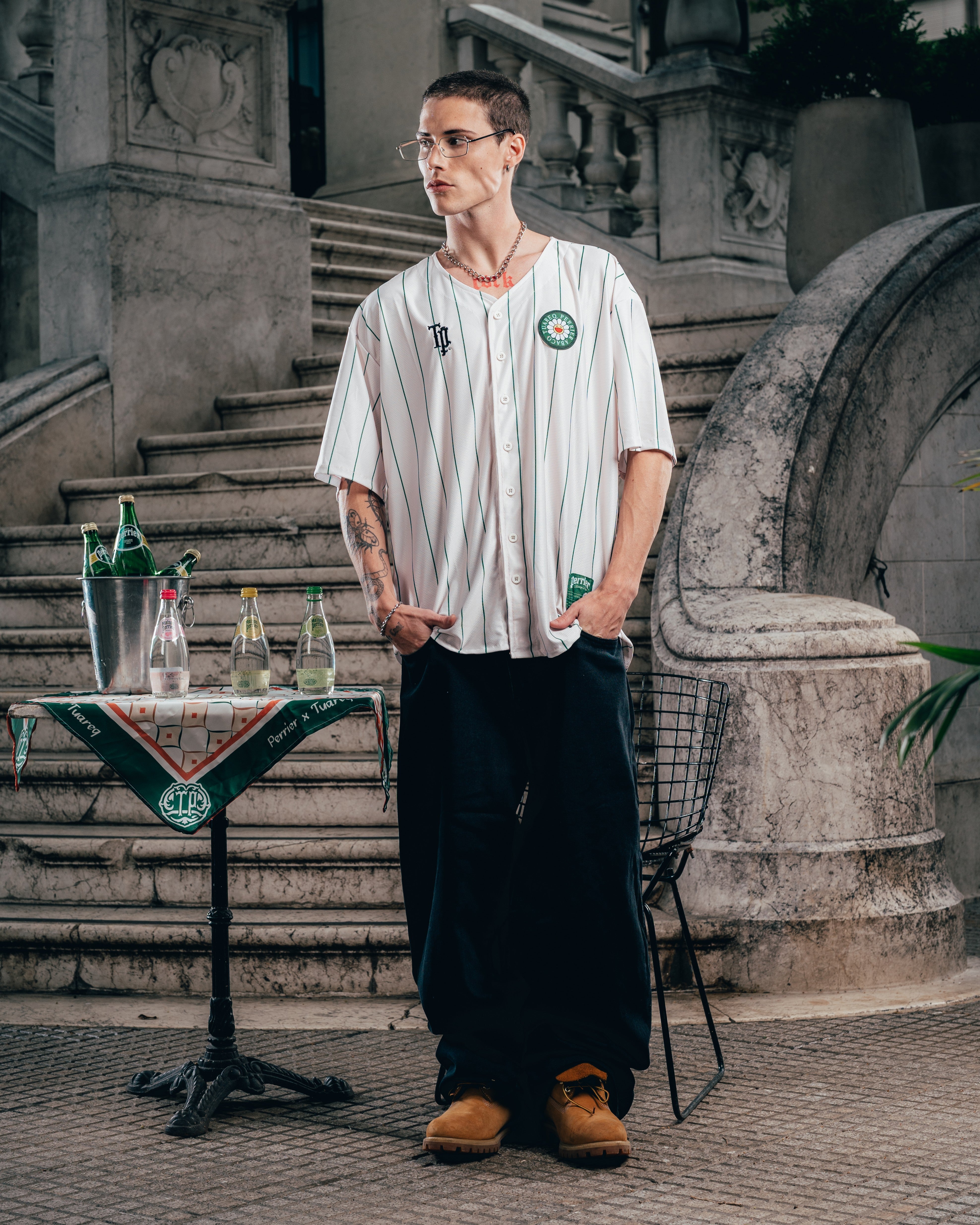 CAMISETA BASEBALL [ PERRIER ] MURAKAMI WHITE