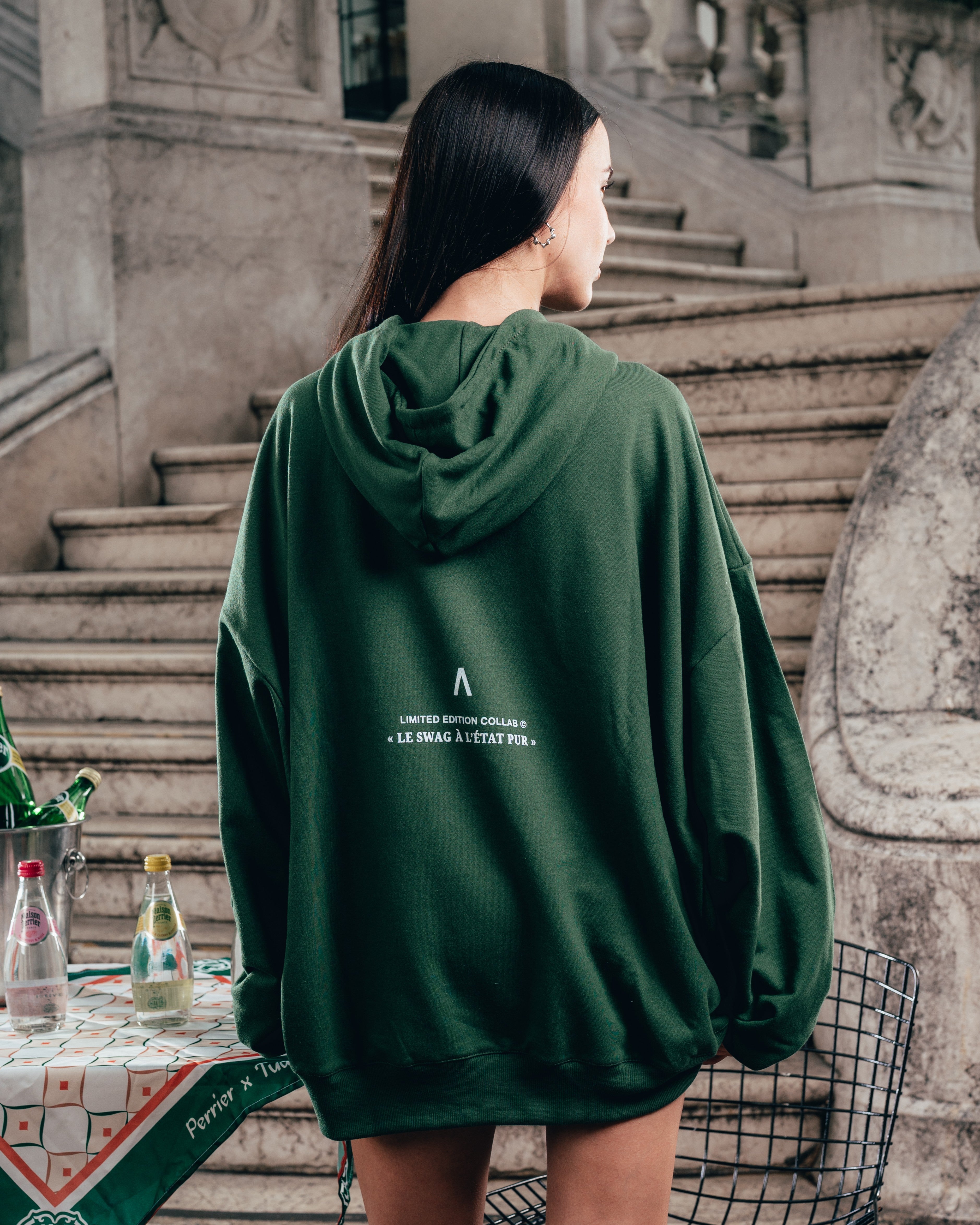 HOODIE MEGAOVERSIZED [ PERRIER ] SIGNATURE GREEN