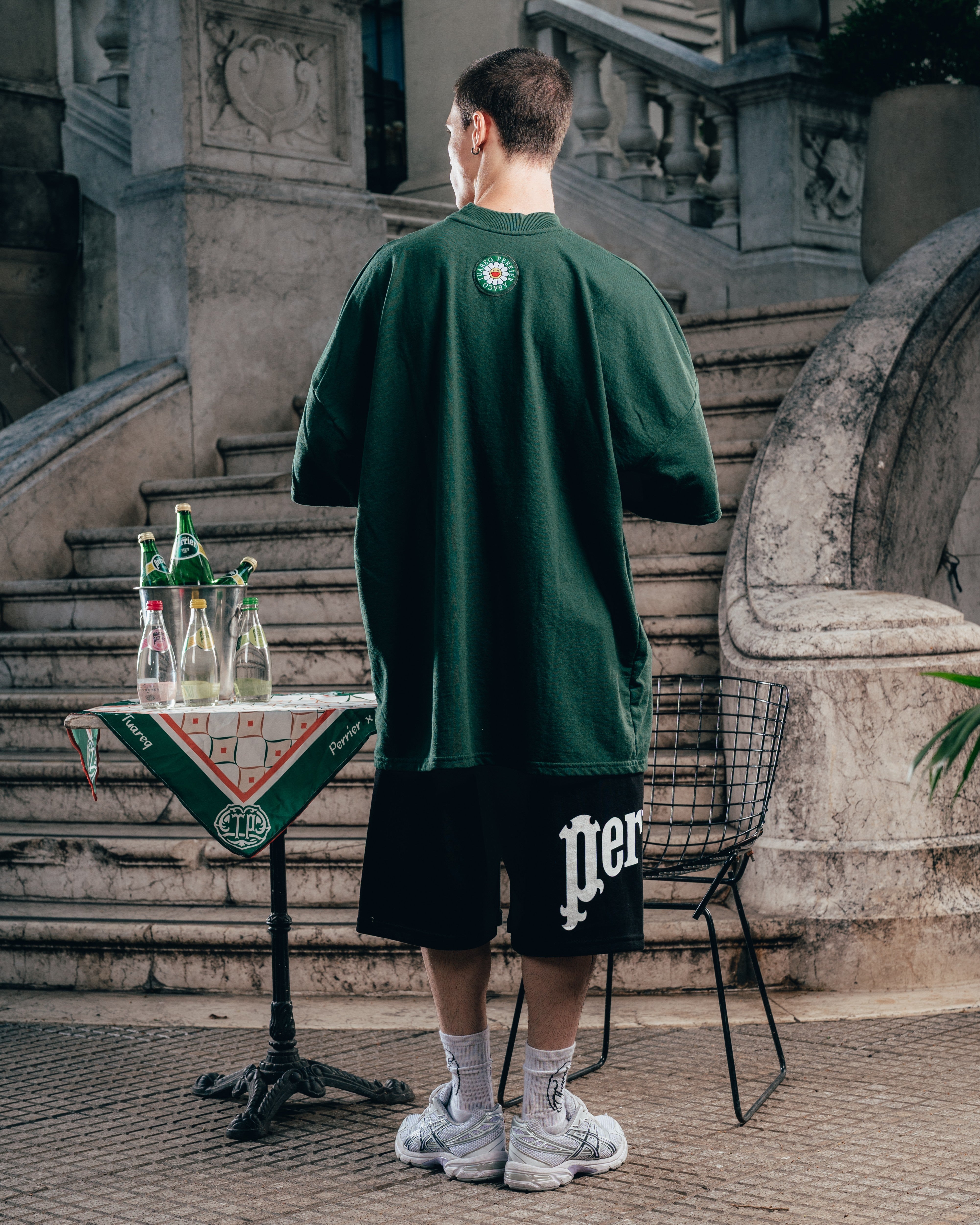 SHORT OVERSIZED [ PERRIER ] SIGNATURE BLACK