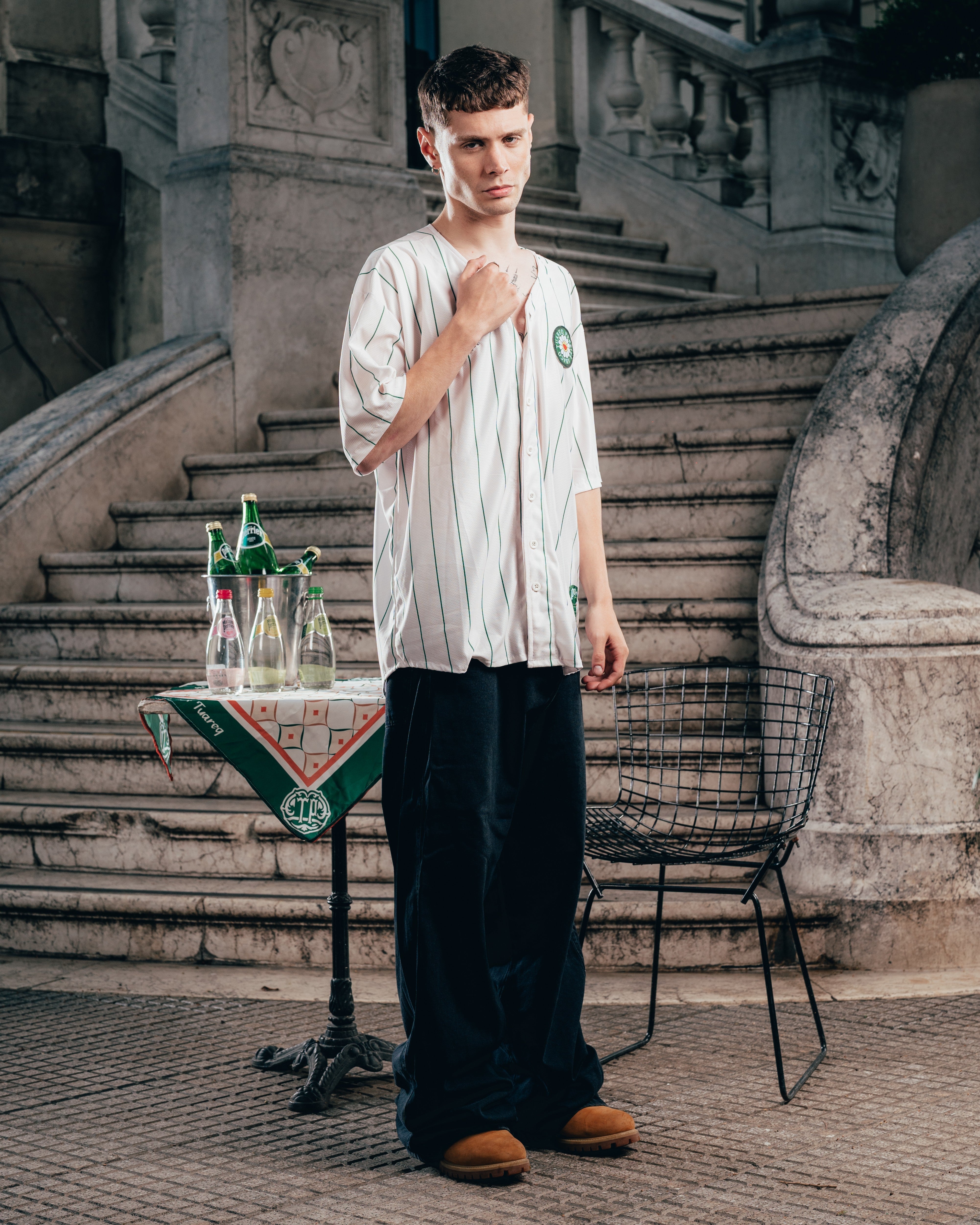 CAMISETA BASEBALL [ PERRIER ] MURAKAMI WHITE