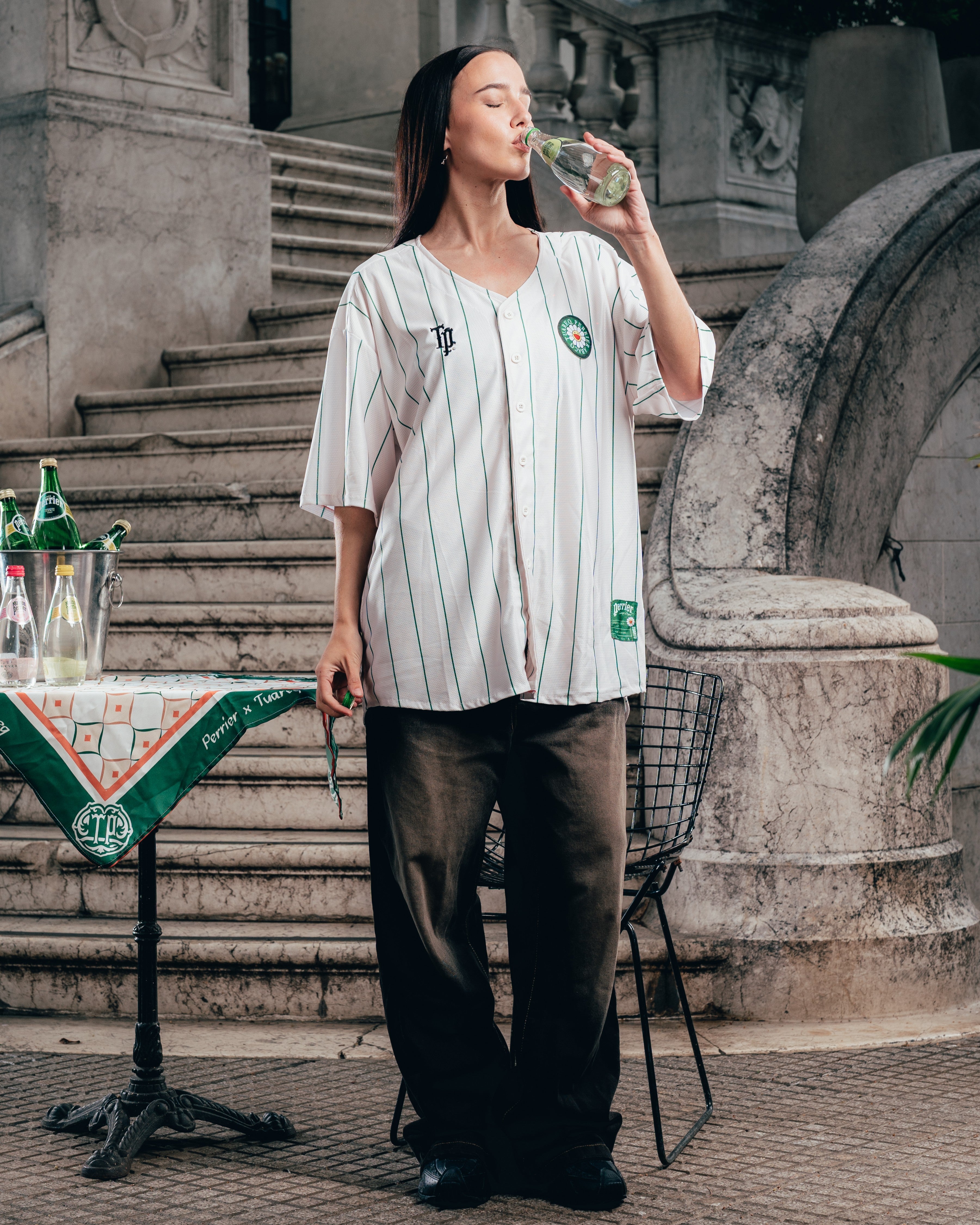 CAMISETA BASEBALL [ PERRIER ] MURAKAMI WHITE