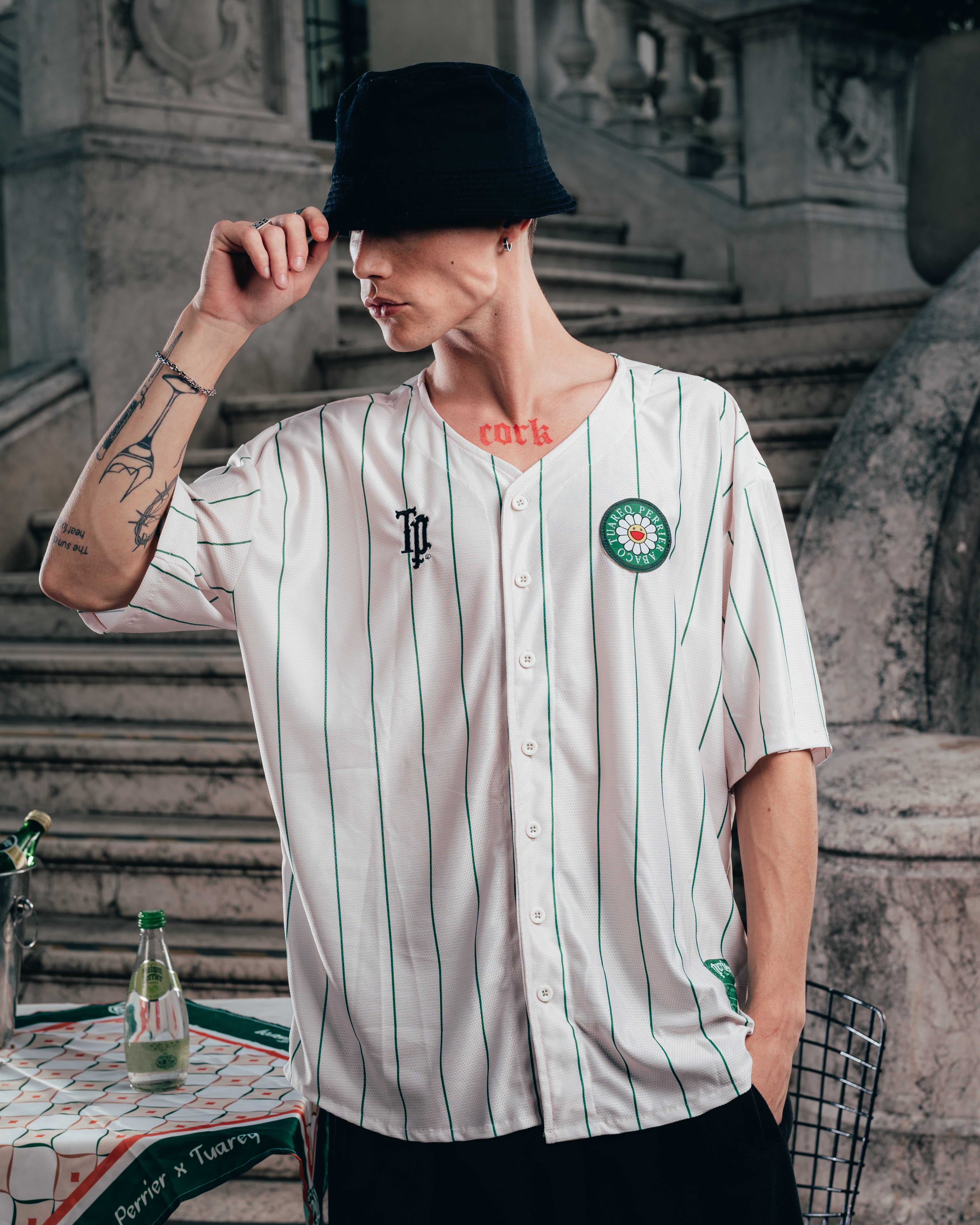 CAMISETA BASEBALL [ PERRIER ] MURAKAMI WHITE