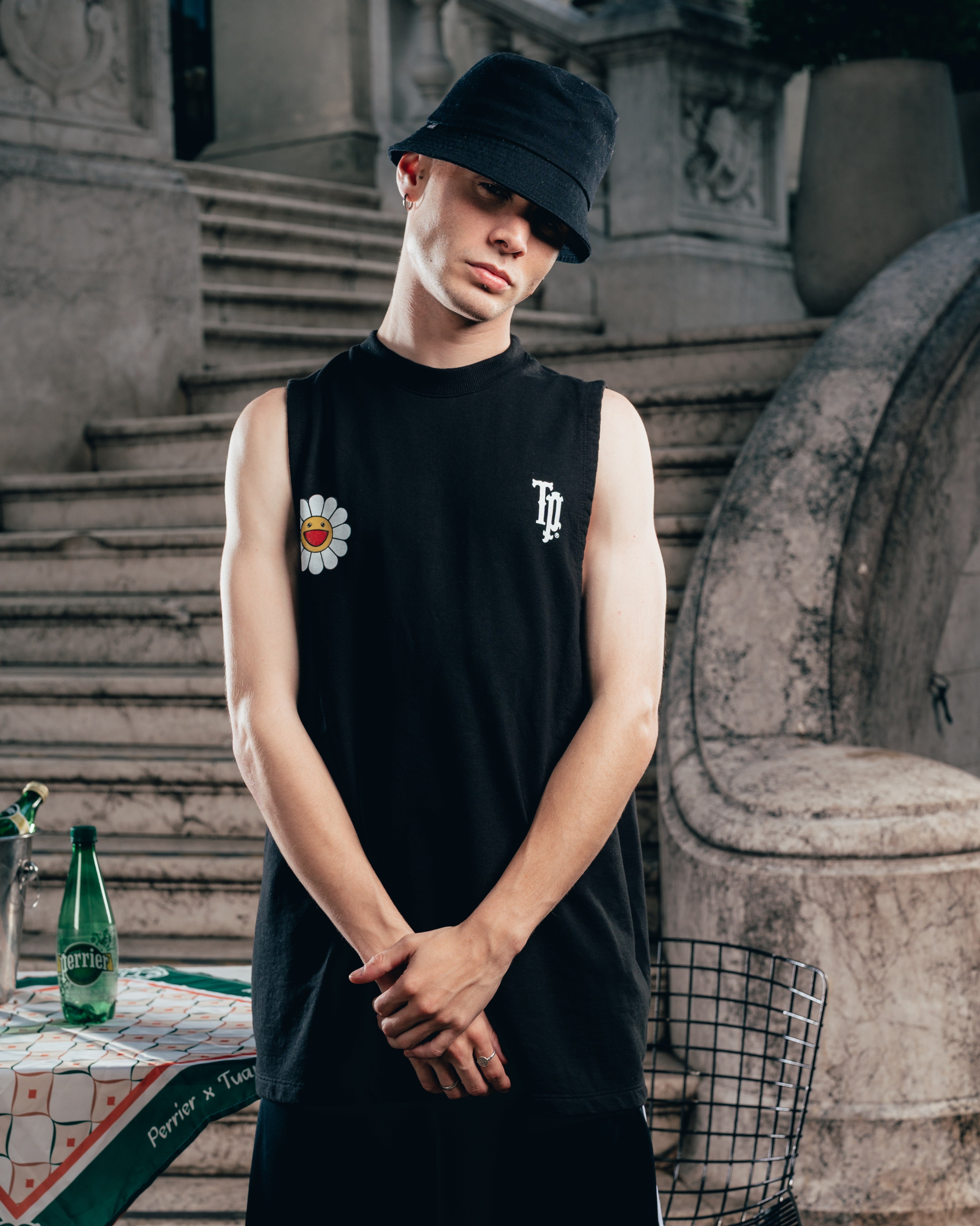 MUSCULOSA PESADA [ PERRIER ] MURAKAMI BLACK