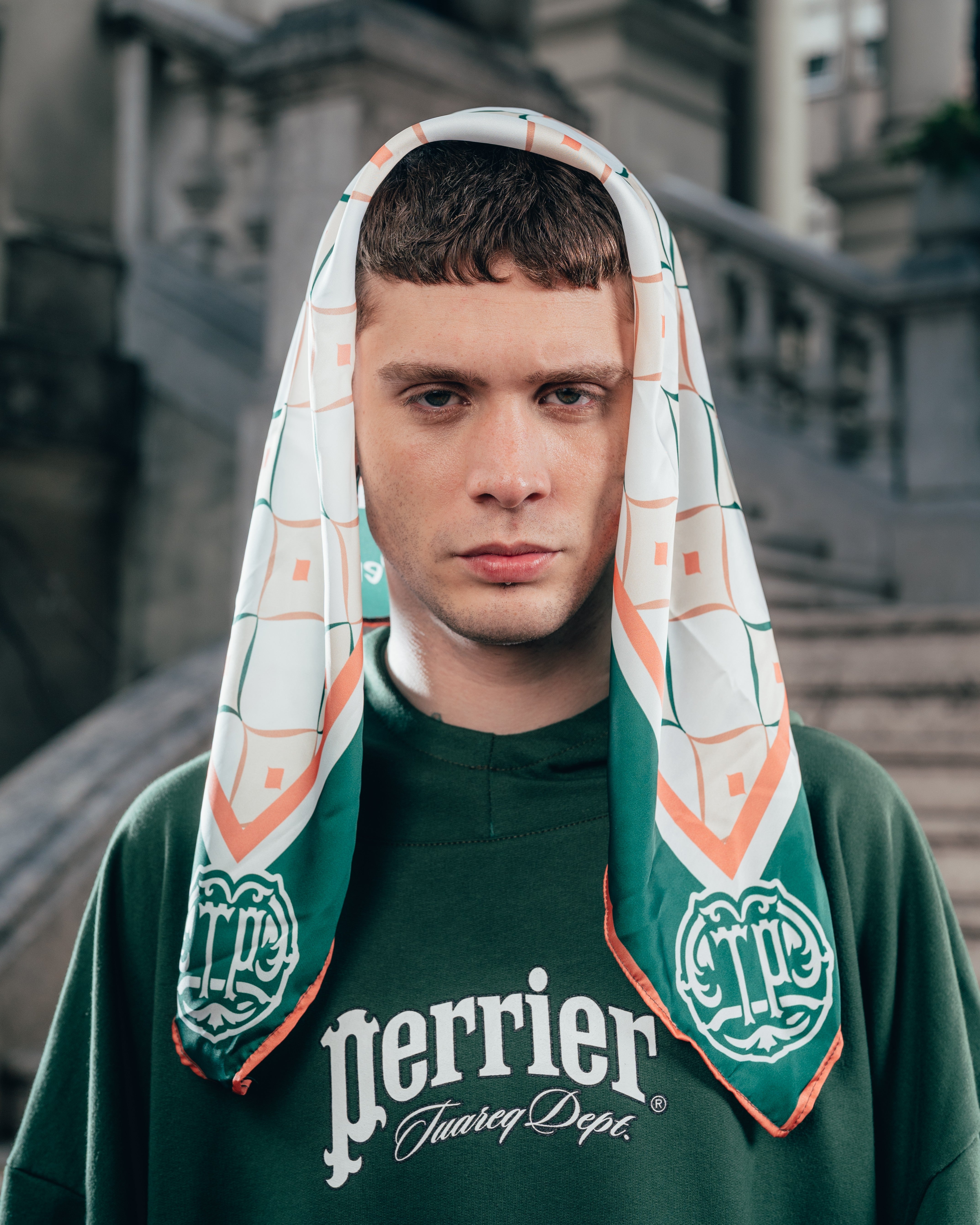 PAÑUELO DE SEDA [ PERRIER ] CRYSTAL