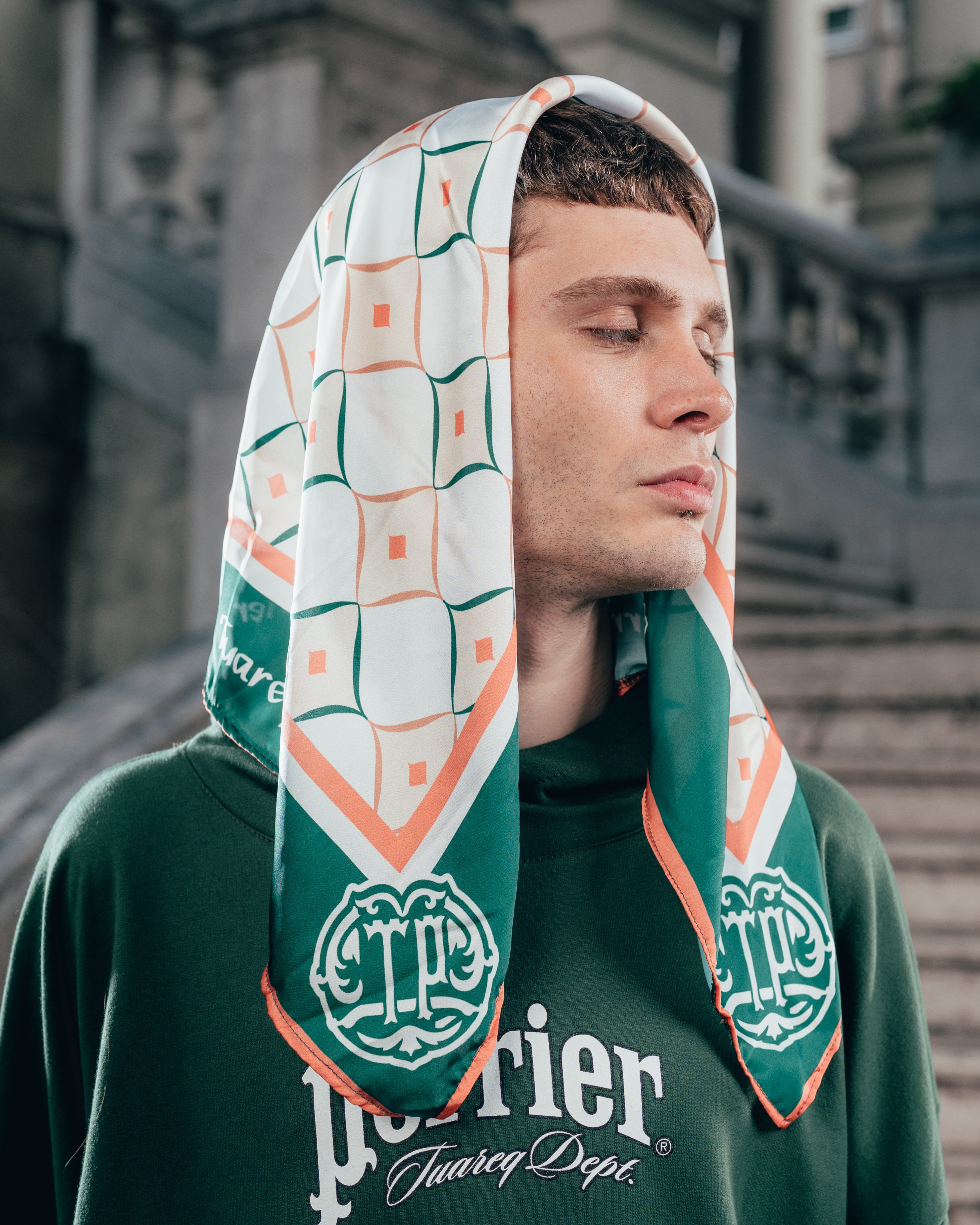 PAÑUELO DE SEDA [ PERRIER ] CRYSTAL