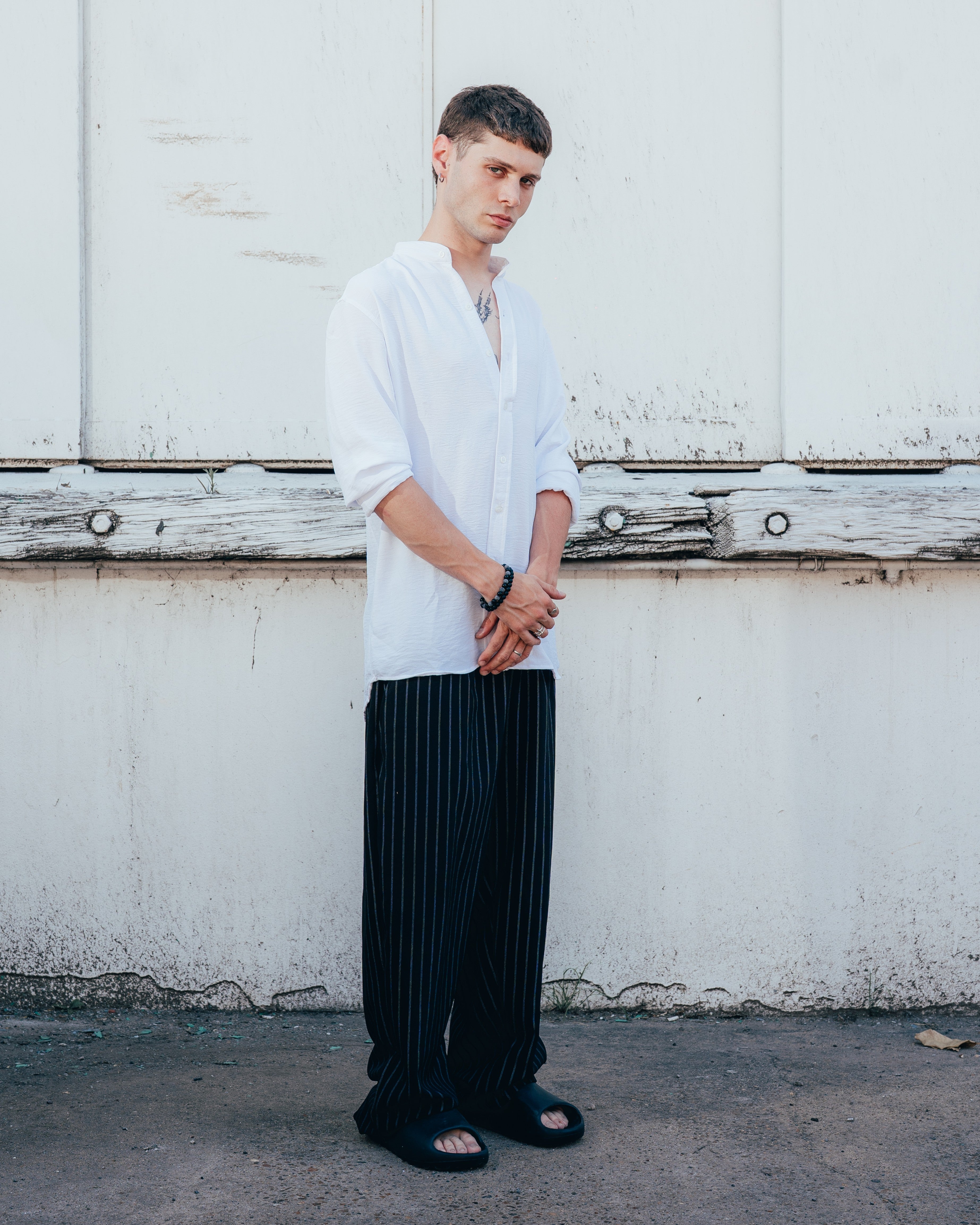 CAMISA CUELLO MAO [ PRIMARI ] WHITE