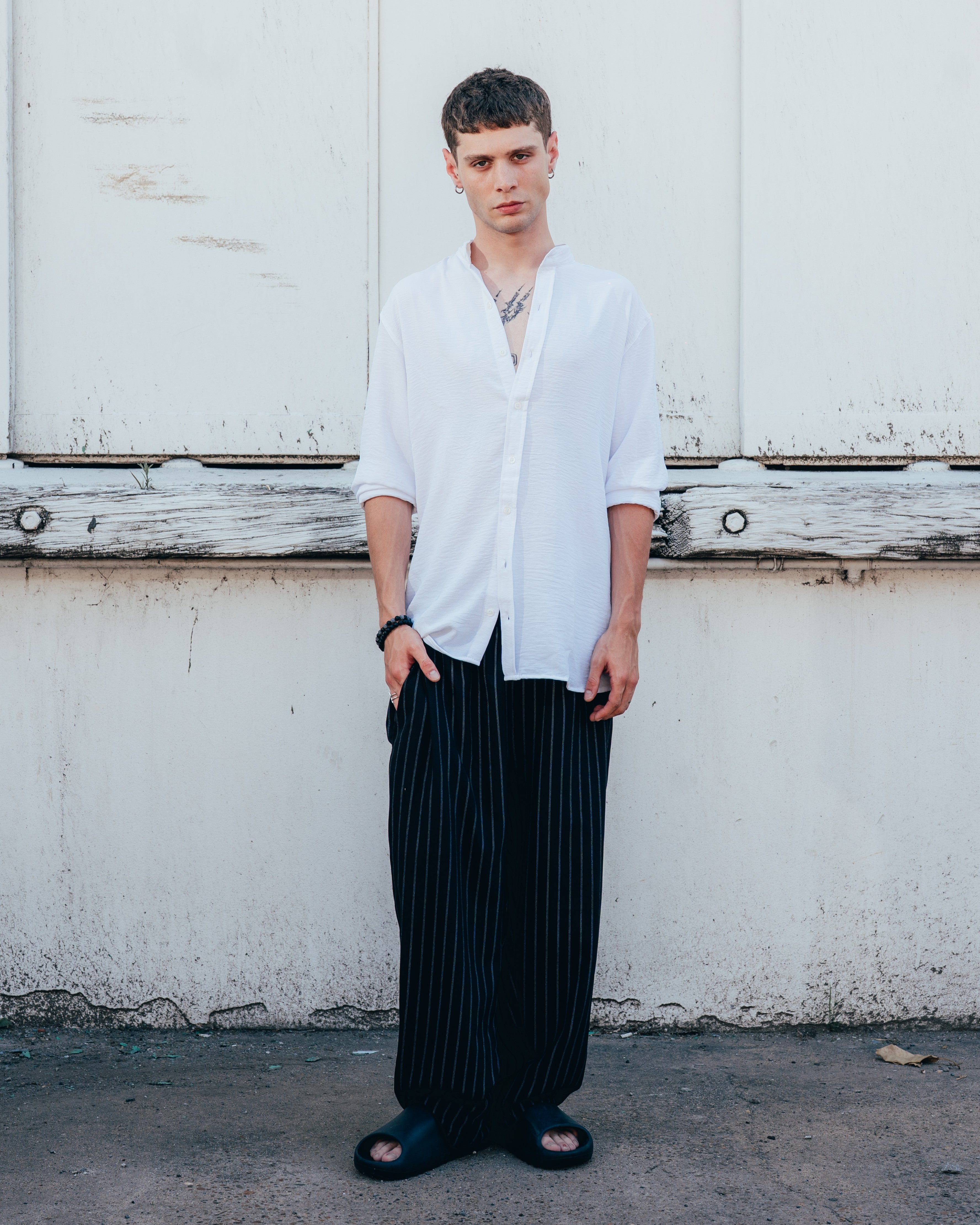 CAMISA CUELLO MAO [ PRIMARI ] WHITE