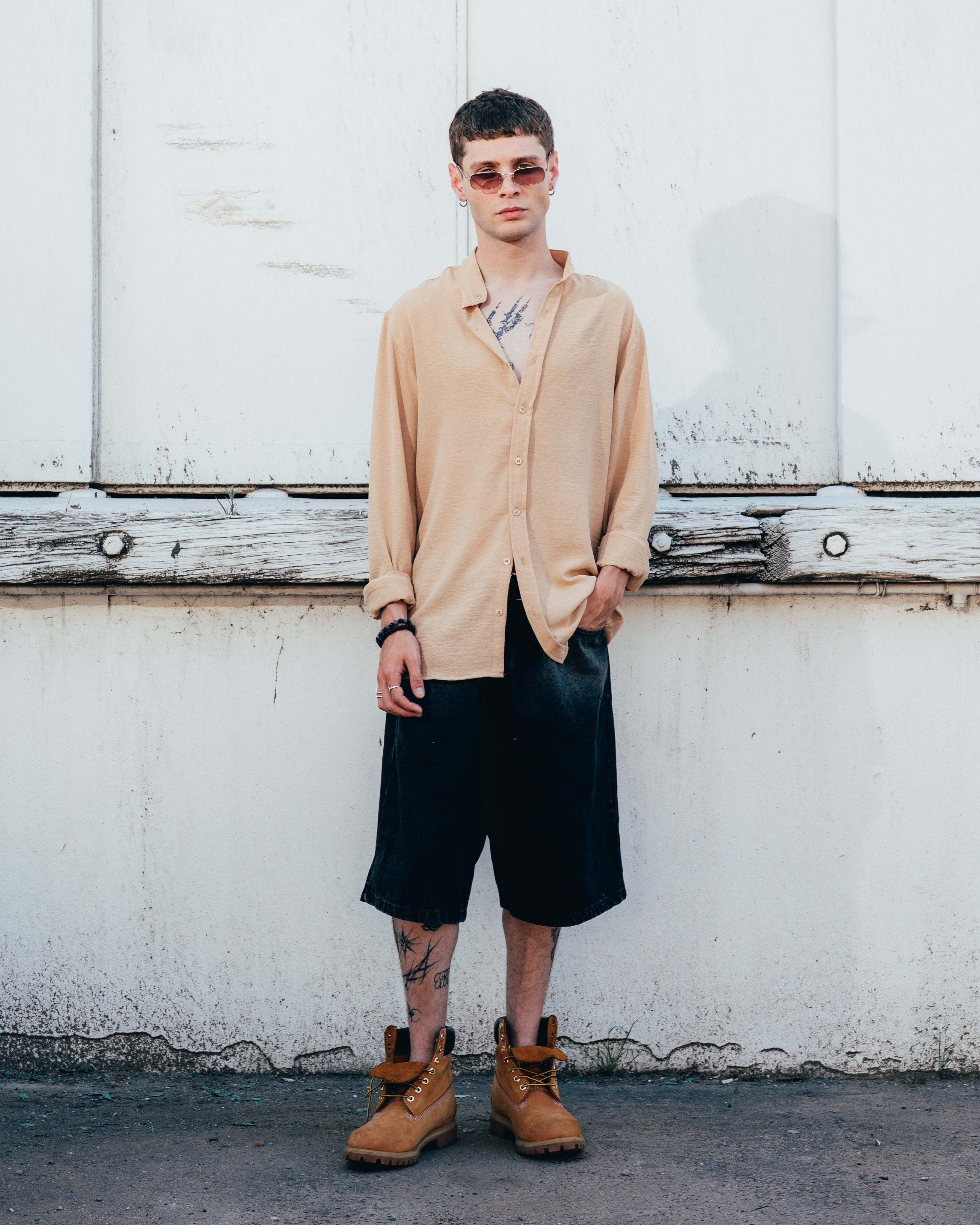 CAMISA CUELLO MAO [ PRIMARI ] COFFEE