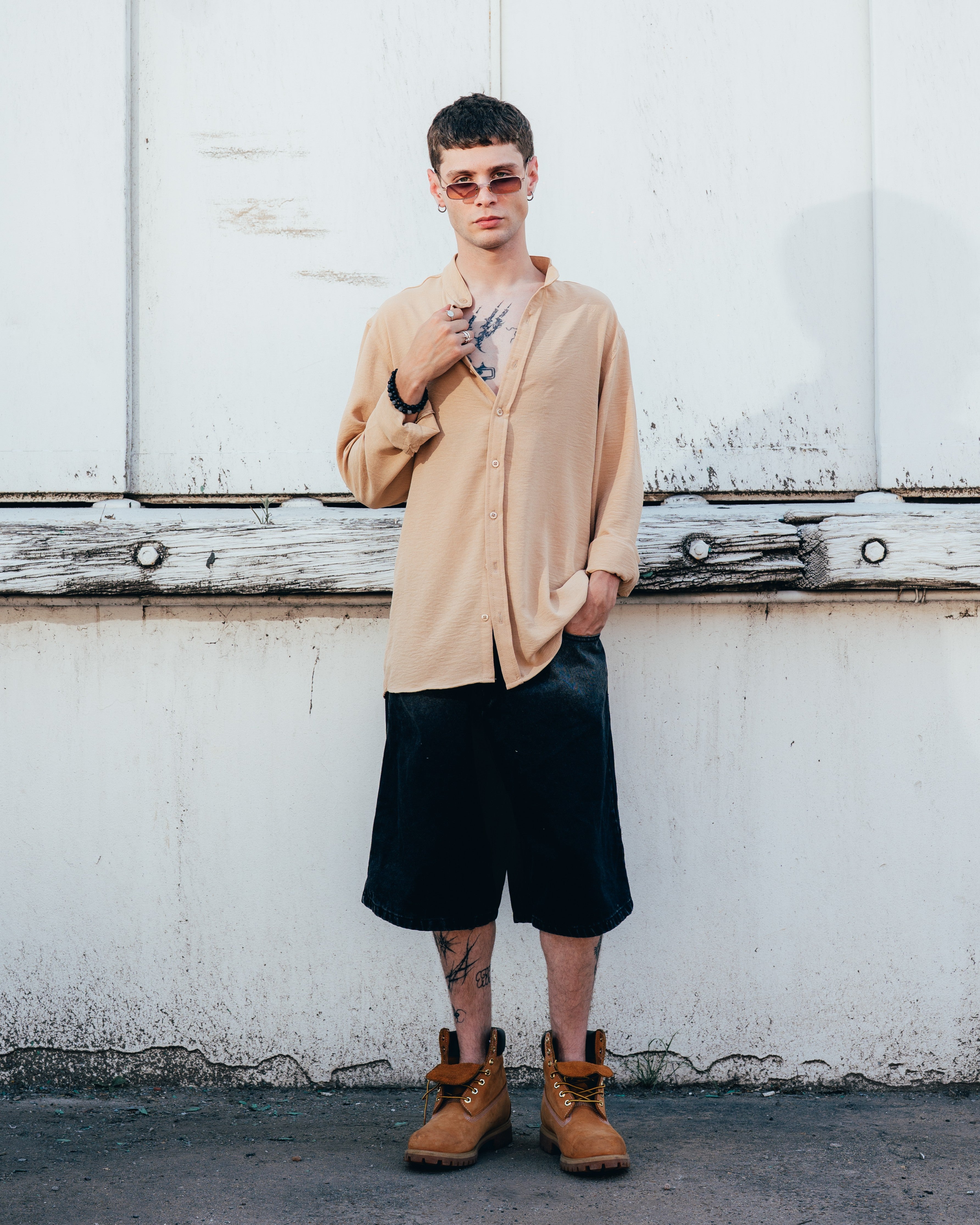 CAMISA CUELLO MAO [ PRIMARI ] COFFEE