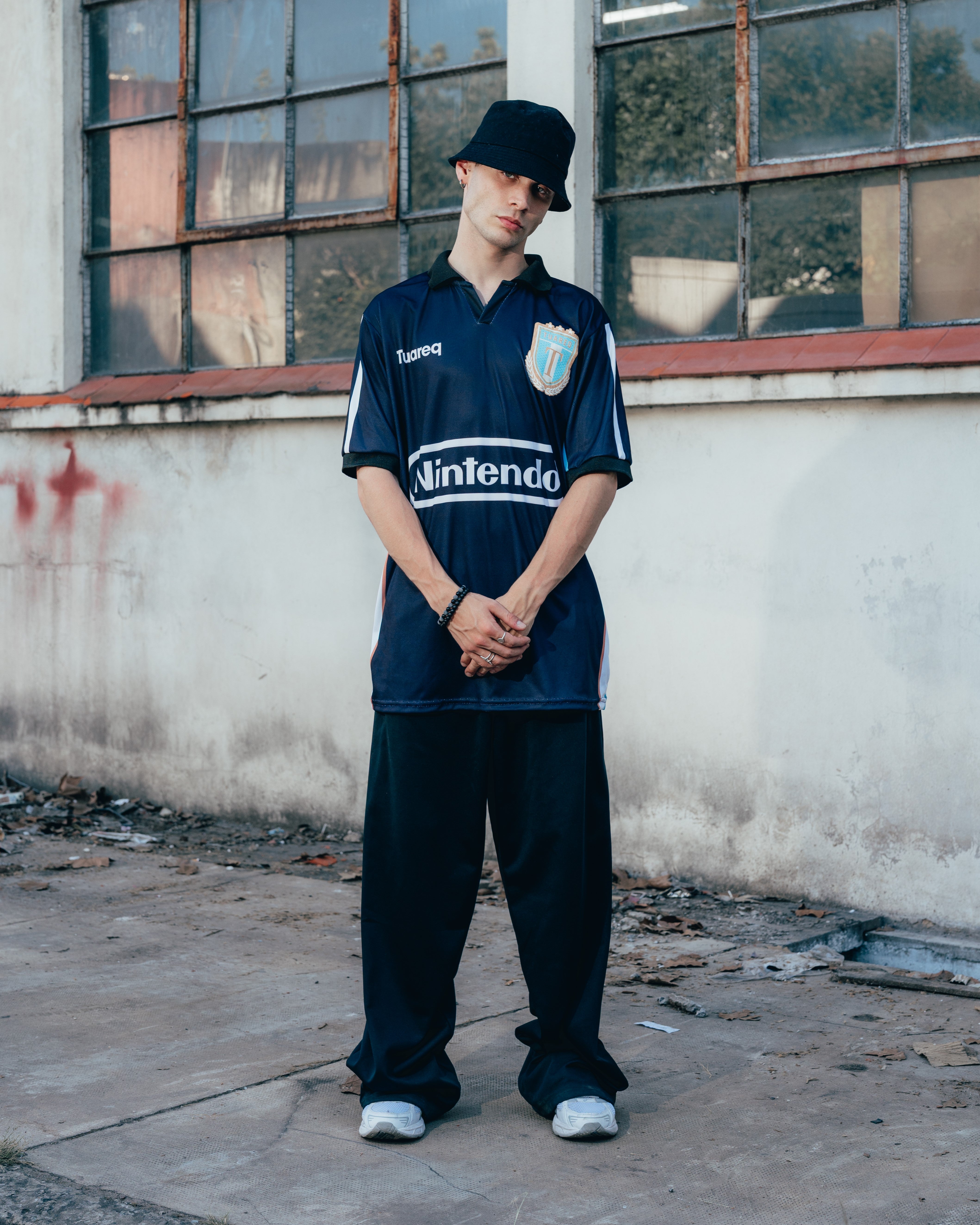 CAMISETA FUTBOL [ NINTENDO ] VISITANTE AZUL