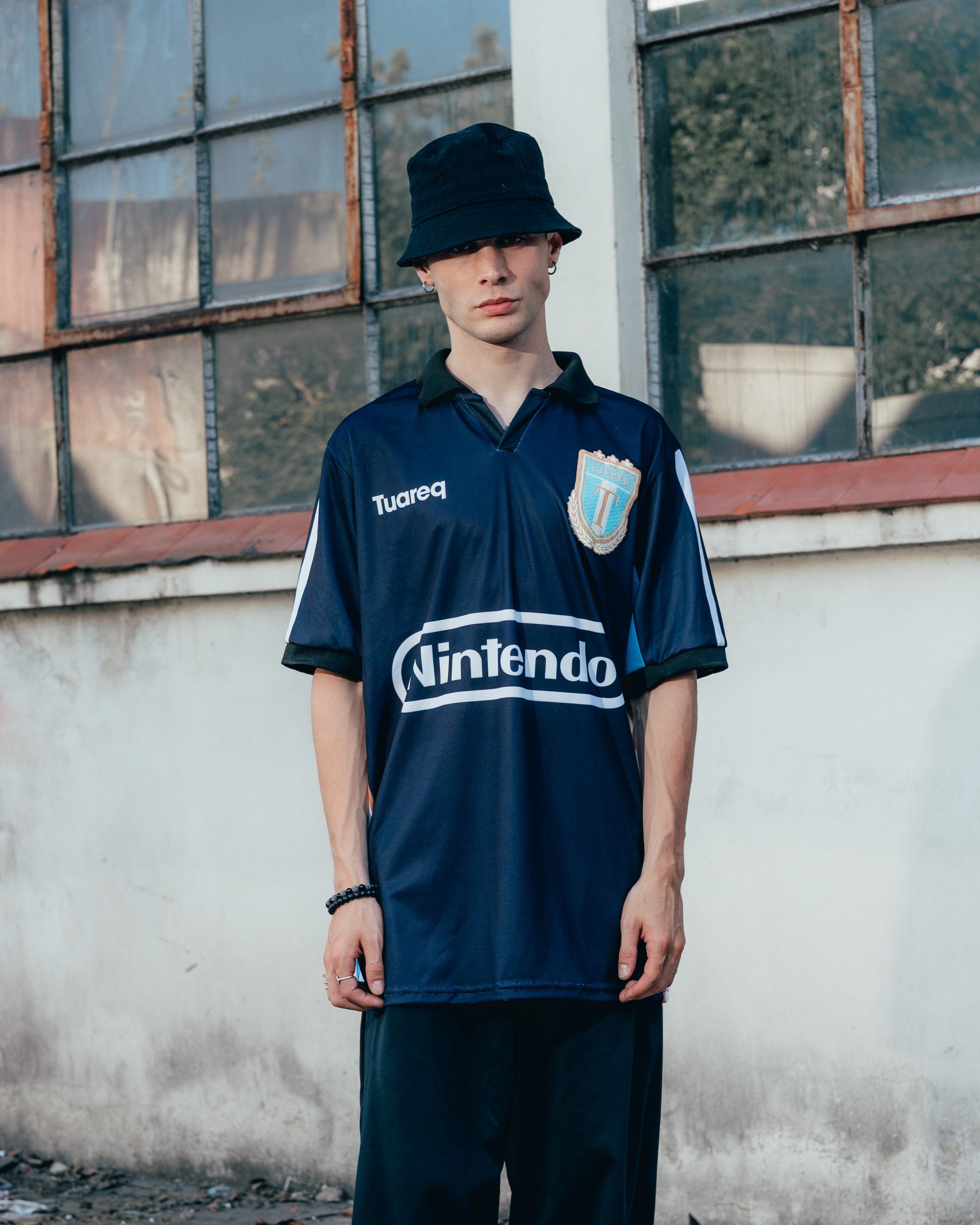 CAMISETA FUTBOL [ NINTENDO ] VISITANTE AZUL