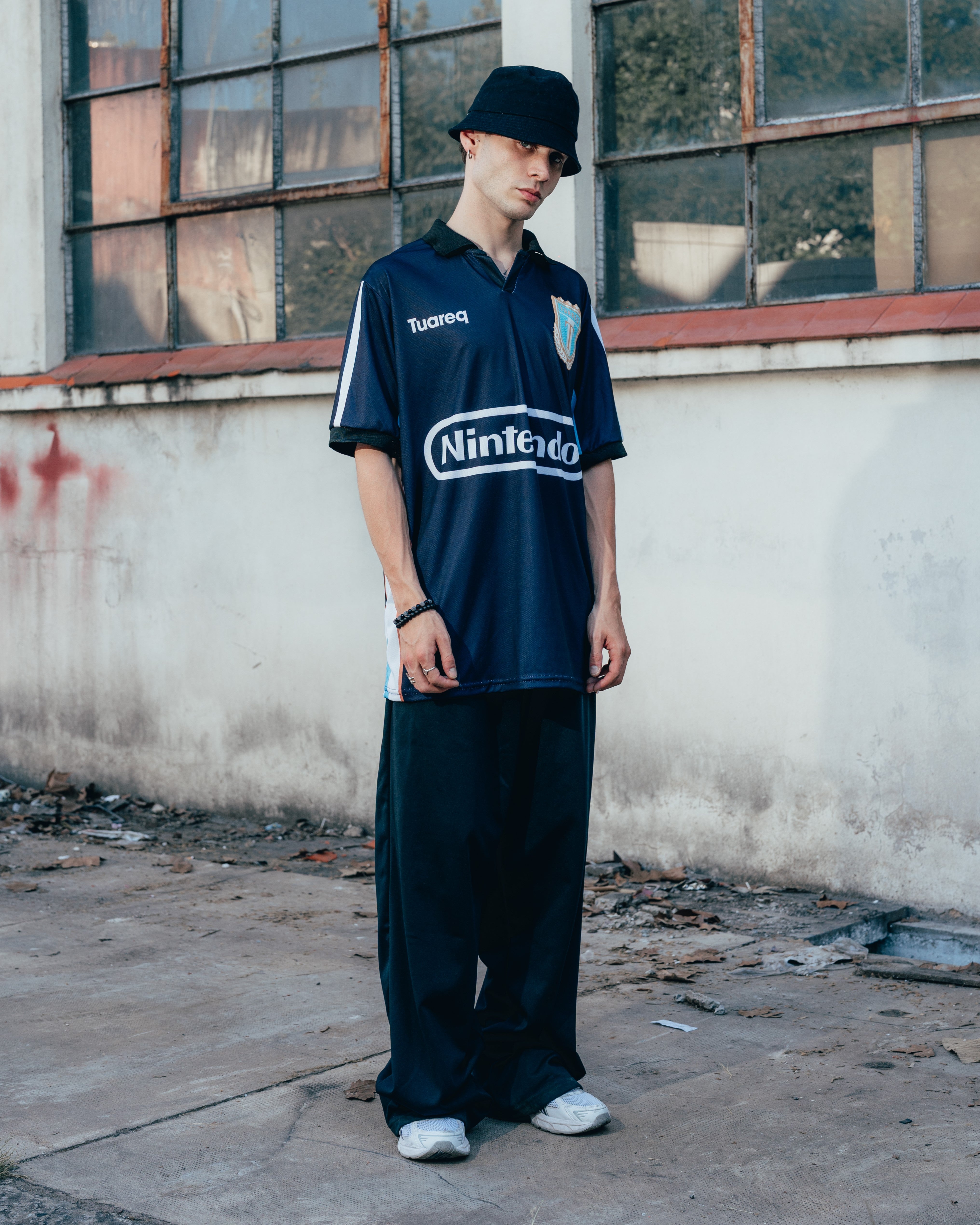 CAMISETA FUTBOL [ NINTENDO ] VISITANTE AZUL