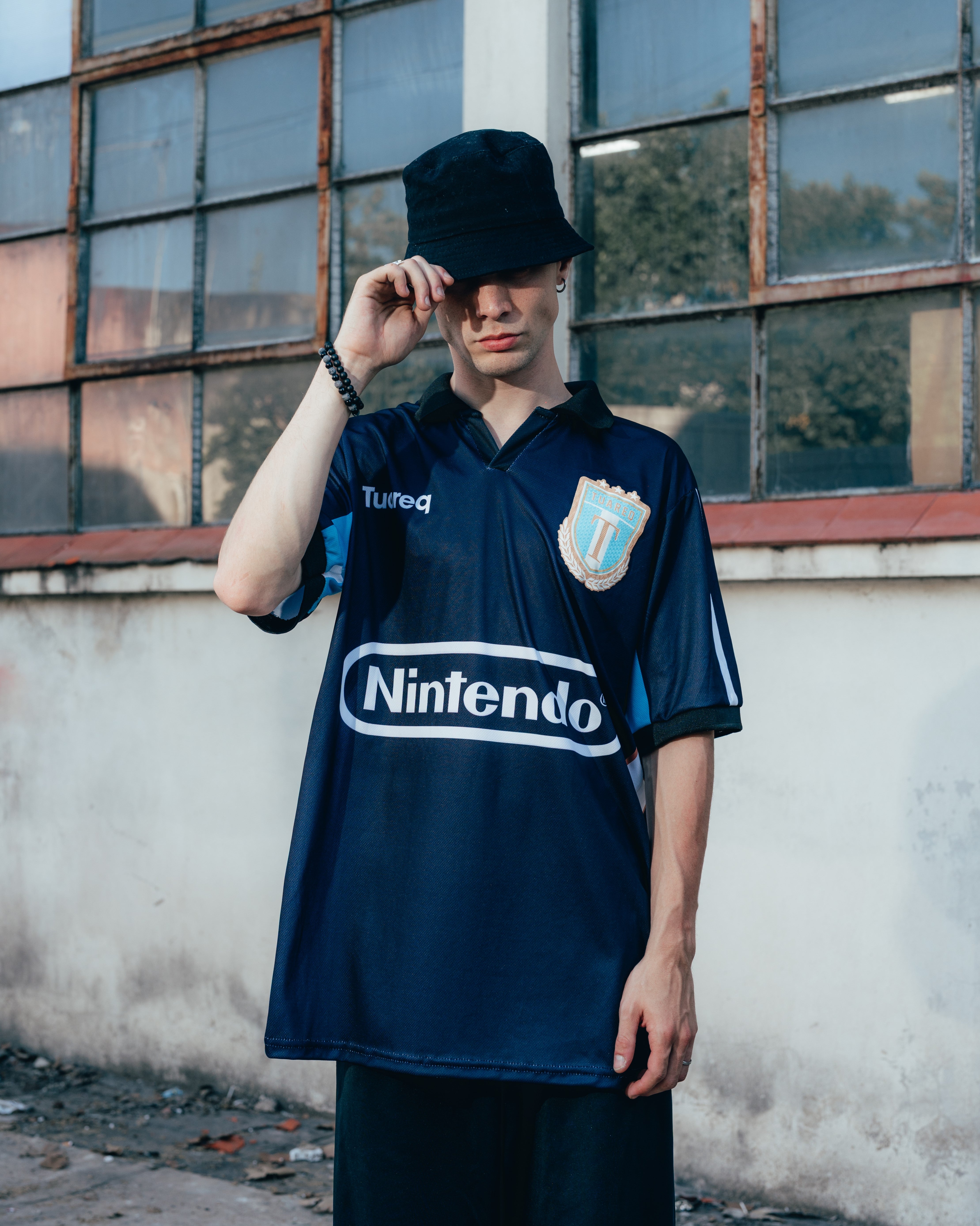 CAMISETA FUTBOL [ NINTENDO ] VISITANTE AZUL