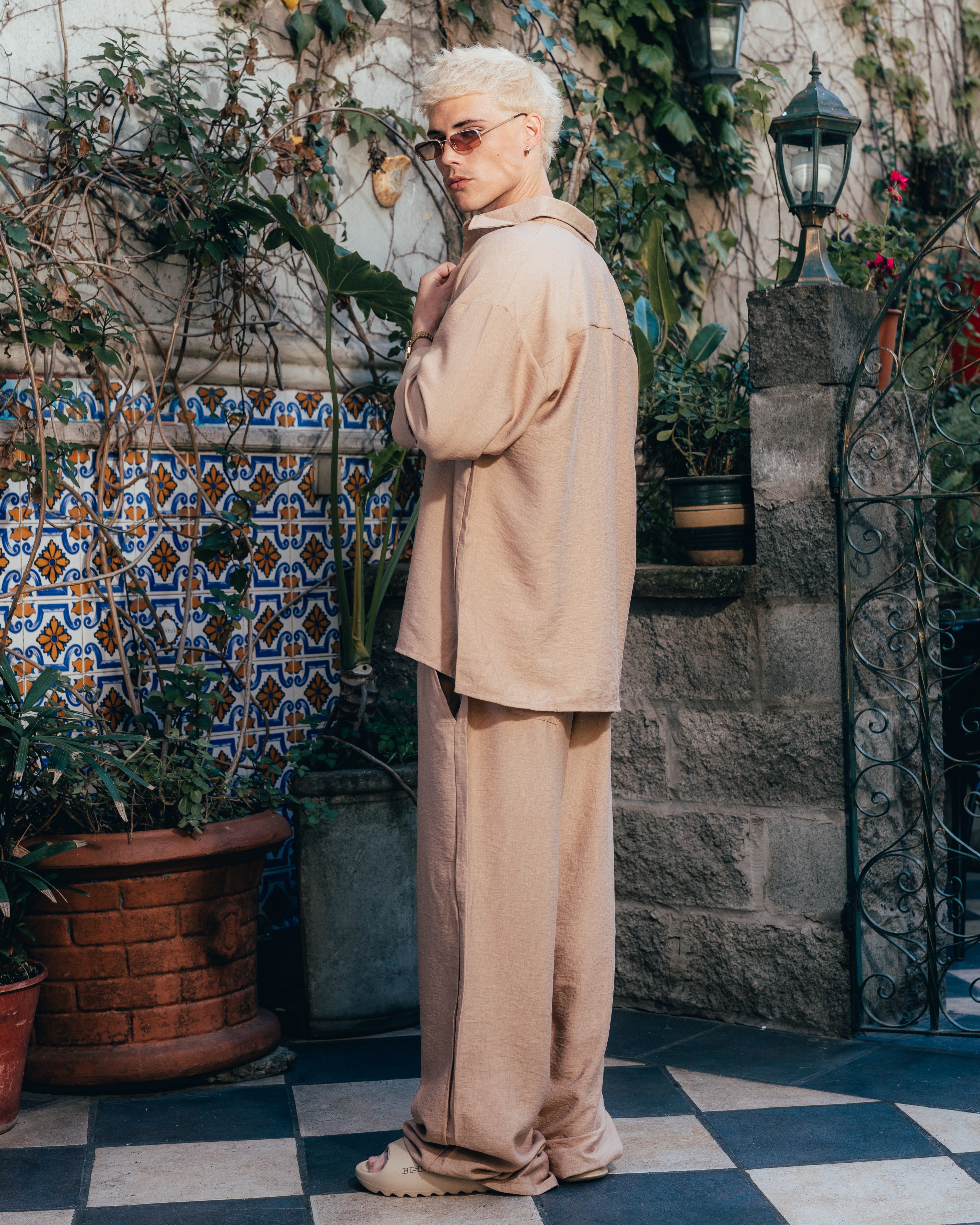 CONJUNTO DE LINO [ PRIMARI ] BROWN