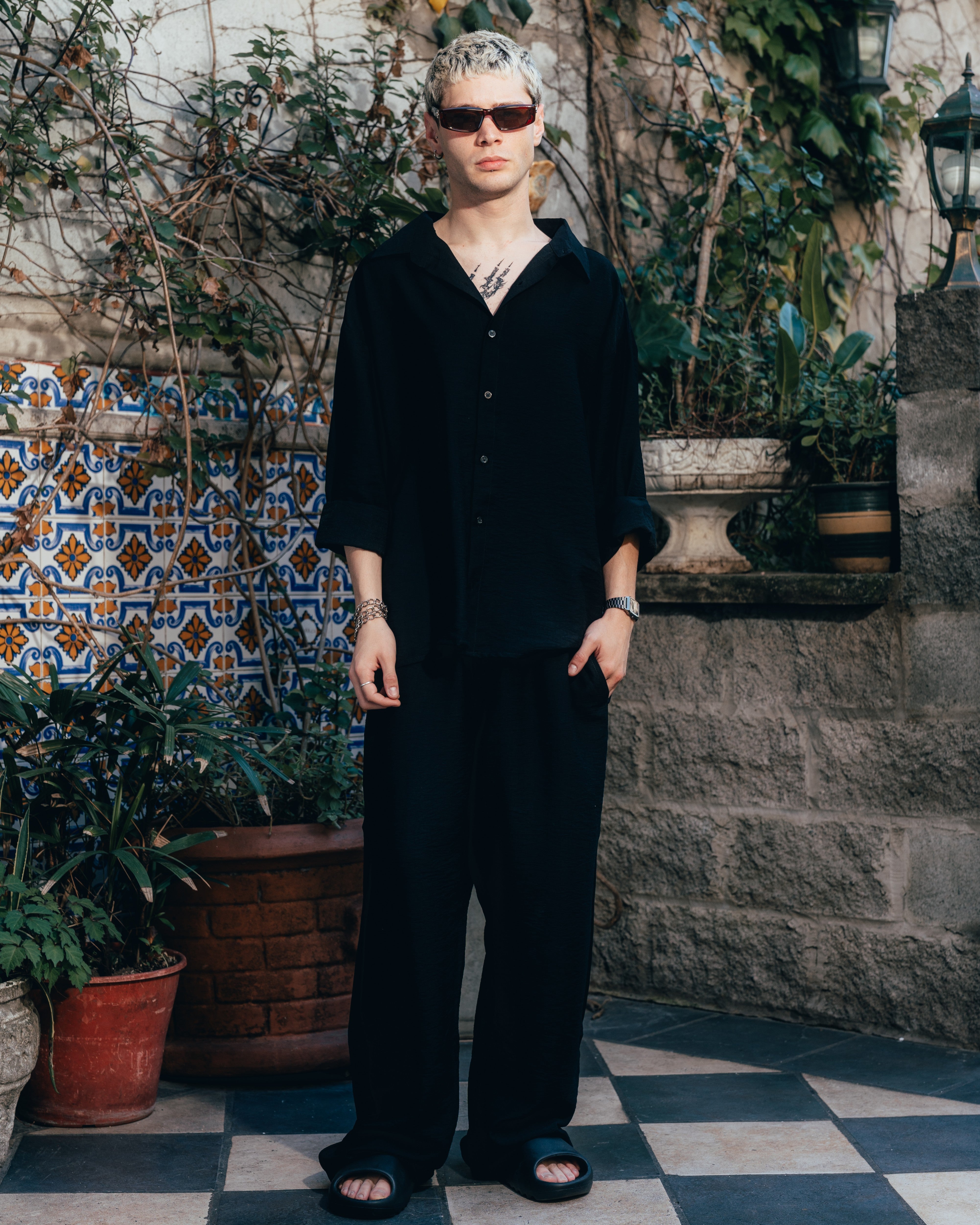 CONJUNTO DE LINO [ PRIMARI ] BLACK