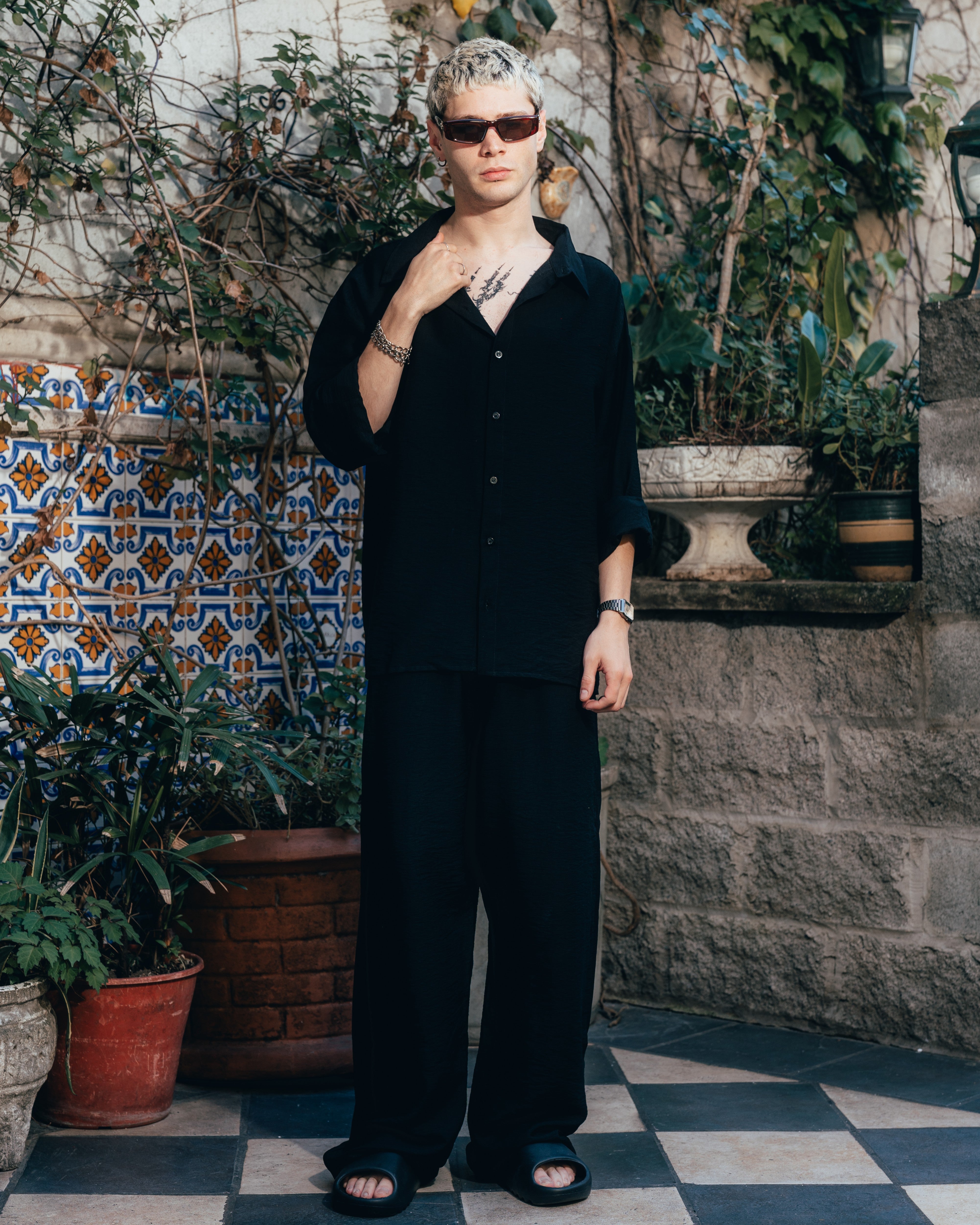 CONJUNTO DE LINO [ PRIMARI ] BLACK