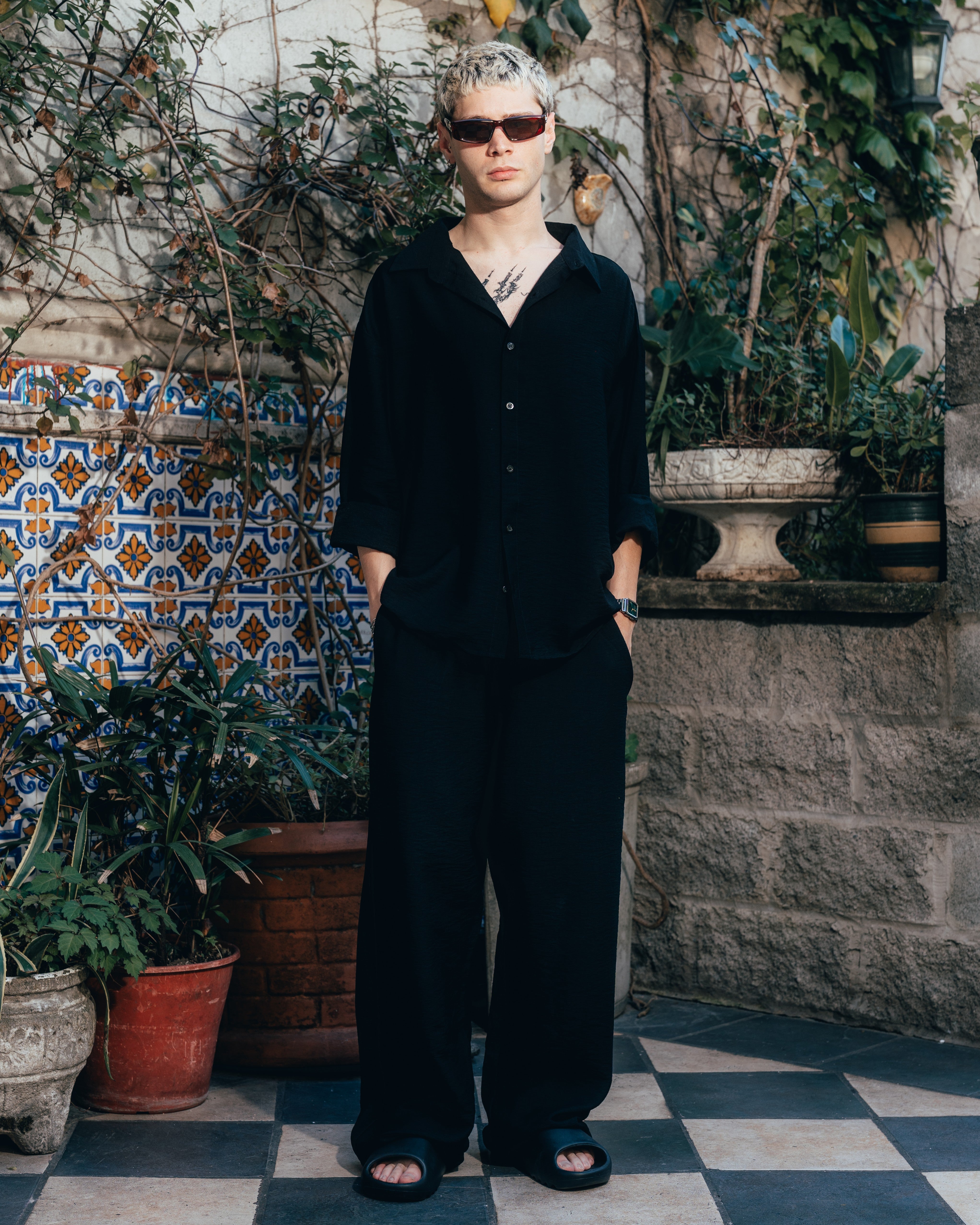 CONJUNTO DE LINO [ PRIMARI ] BLACK