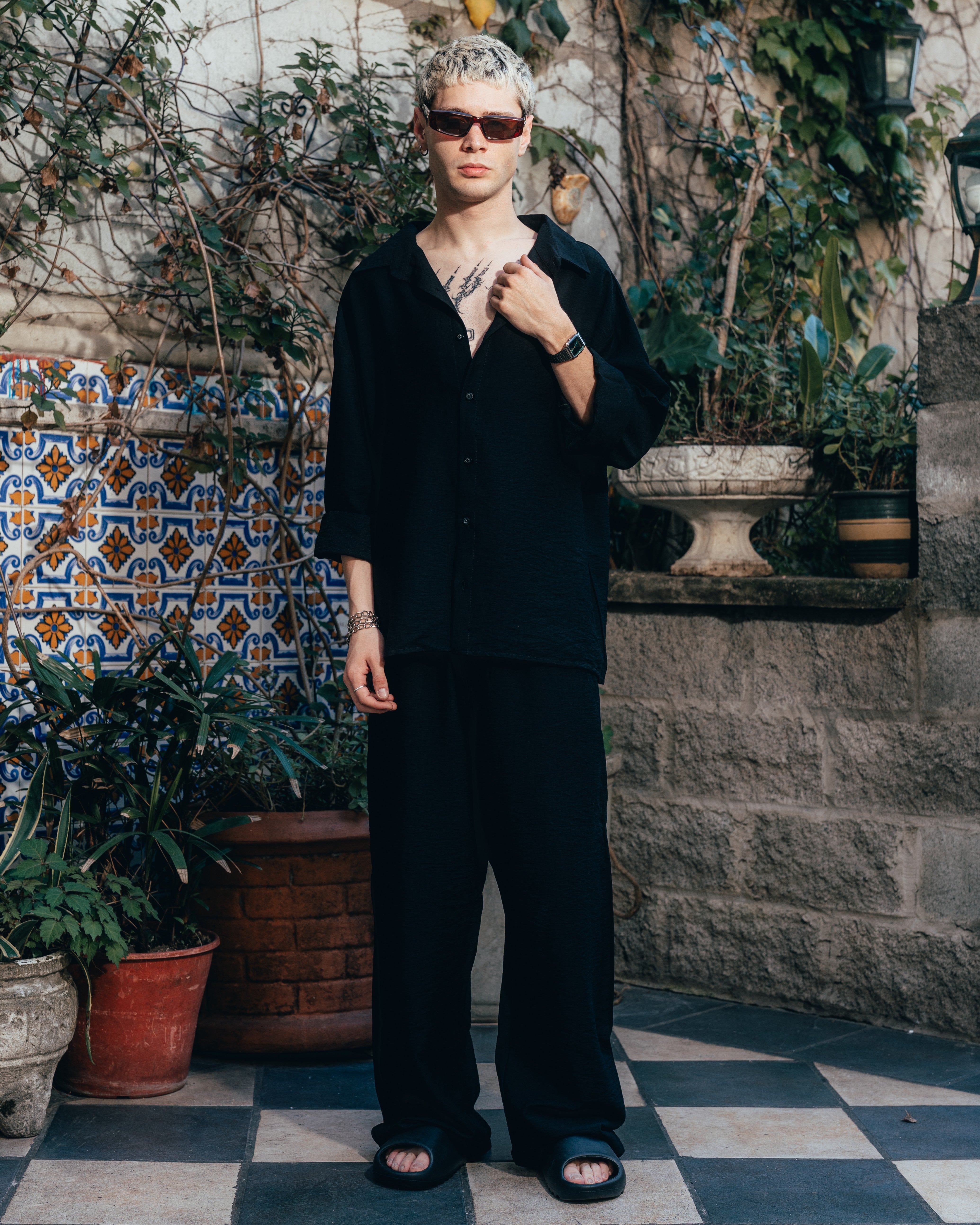 CONJUNTO DE LINO [ PRIMARI ] BLACK