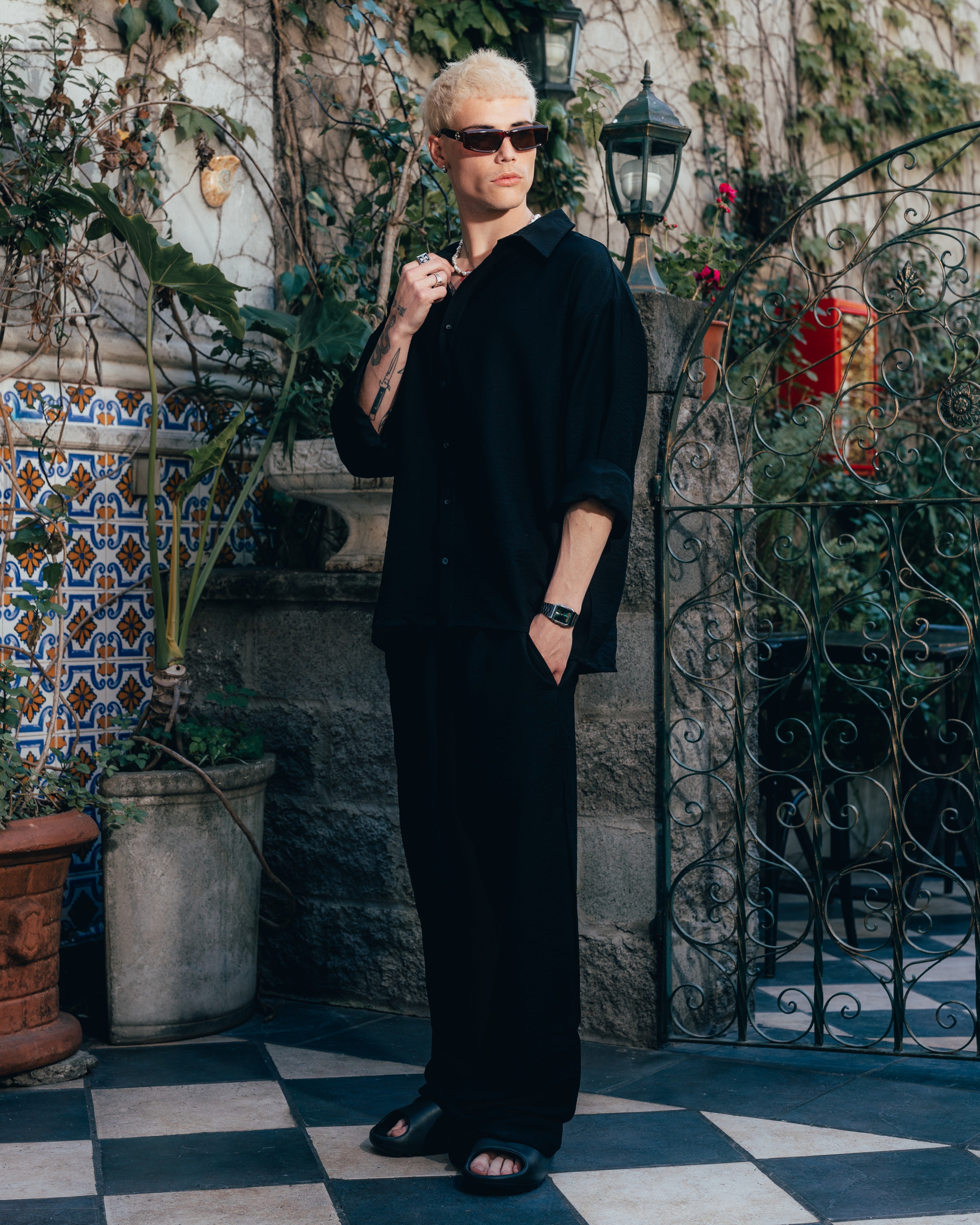 CONJUNTO DE LINO [ PRIMARI ] BLACK