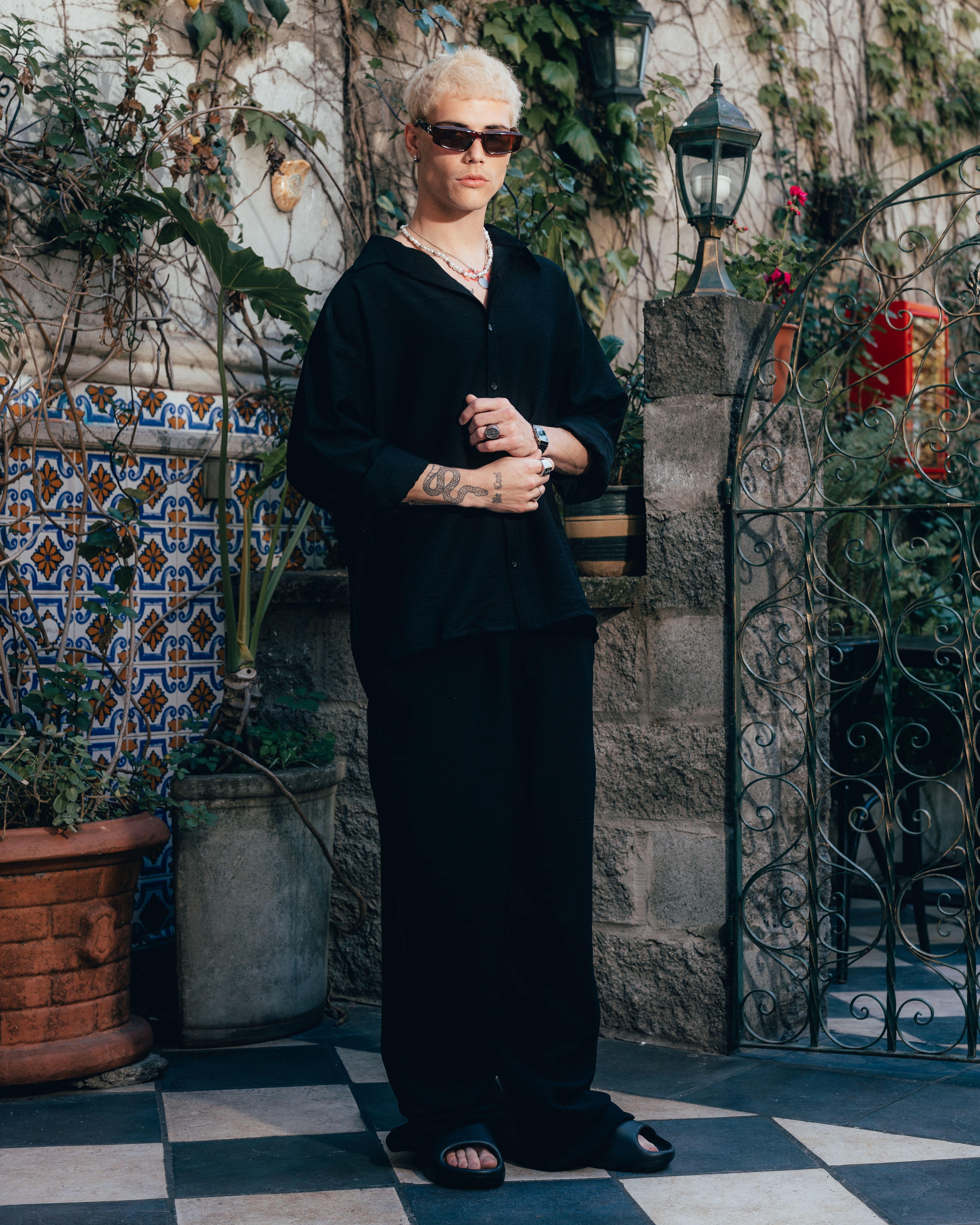 CONJUNTO DE LINO [ PRIMARI ] BLACK