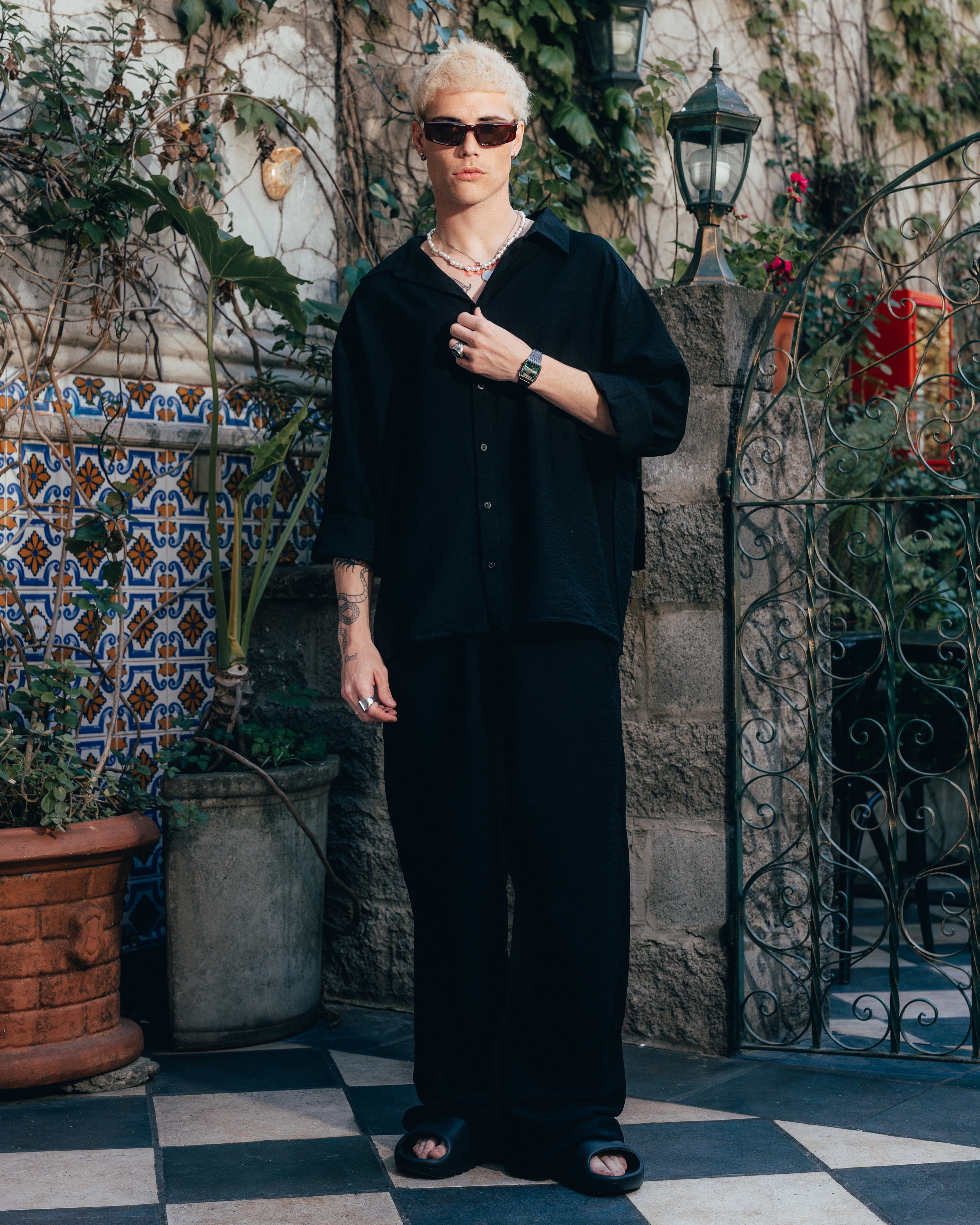 CONJUNTO DE LINO [ PRIMARI ] BLACK