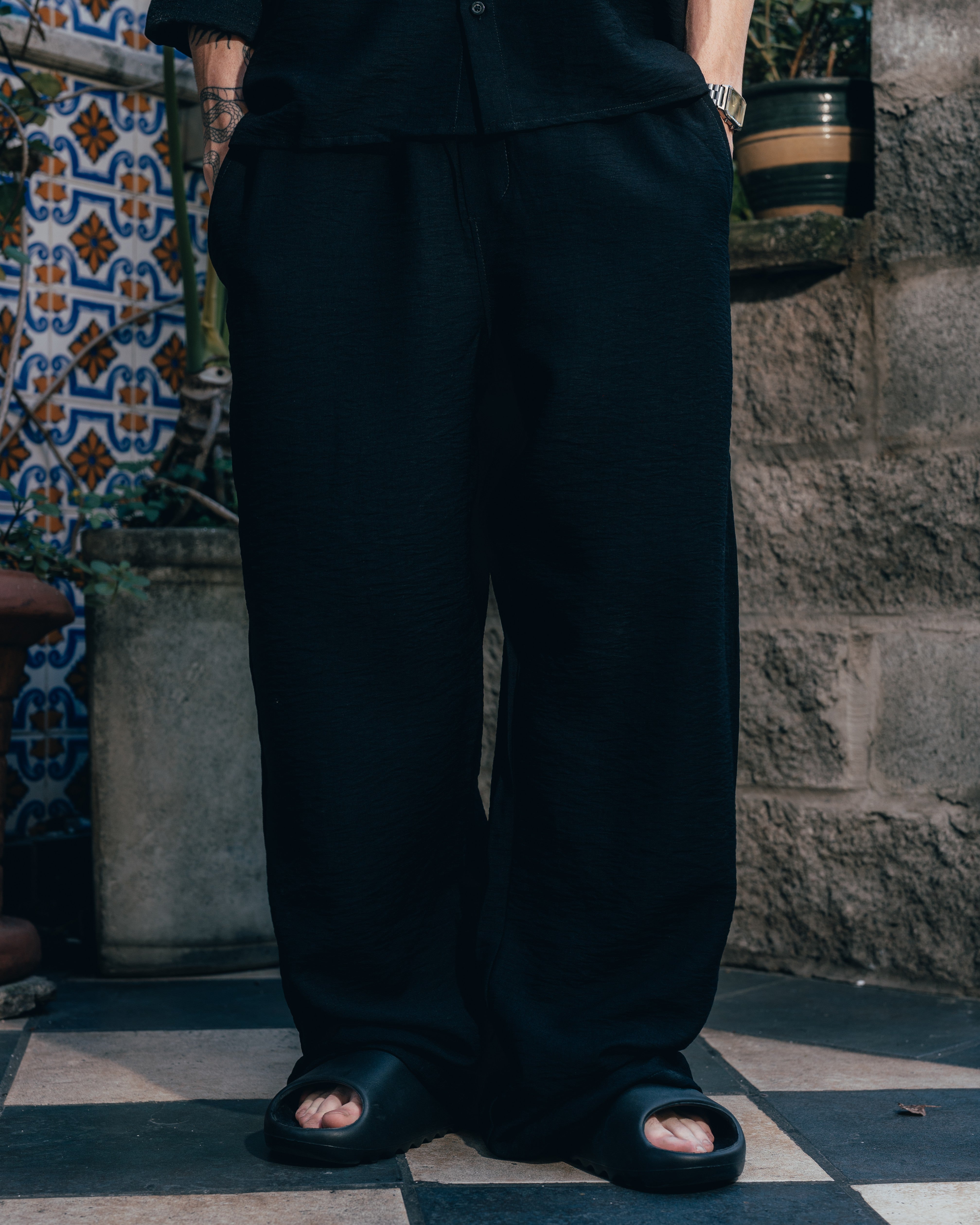 CONJUNTO DE LINO [ PRIMARI ] BLACK
