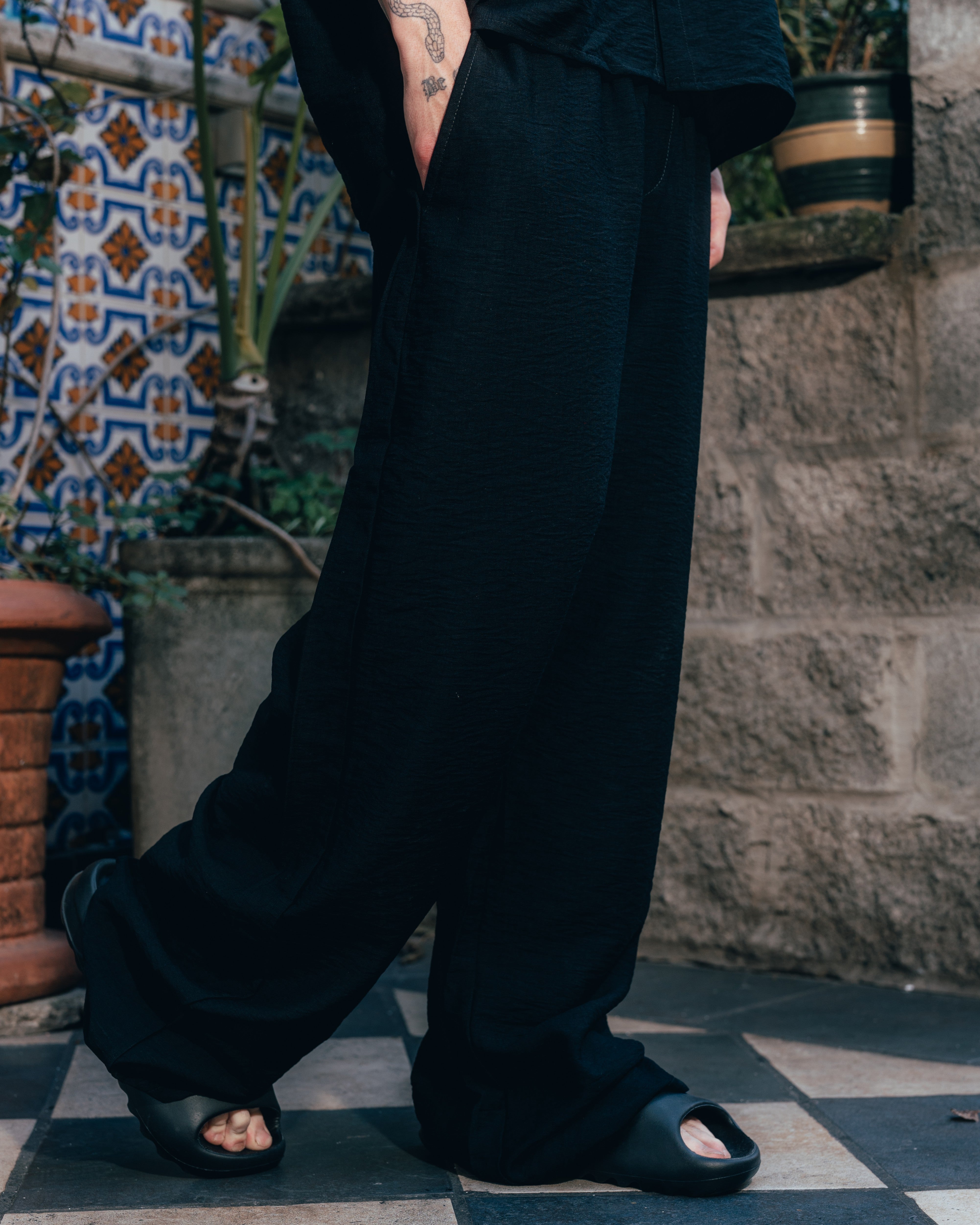 CONJUNTO DE LINO [ PRIMARI ] BLACK