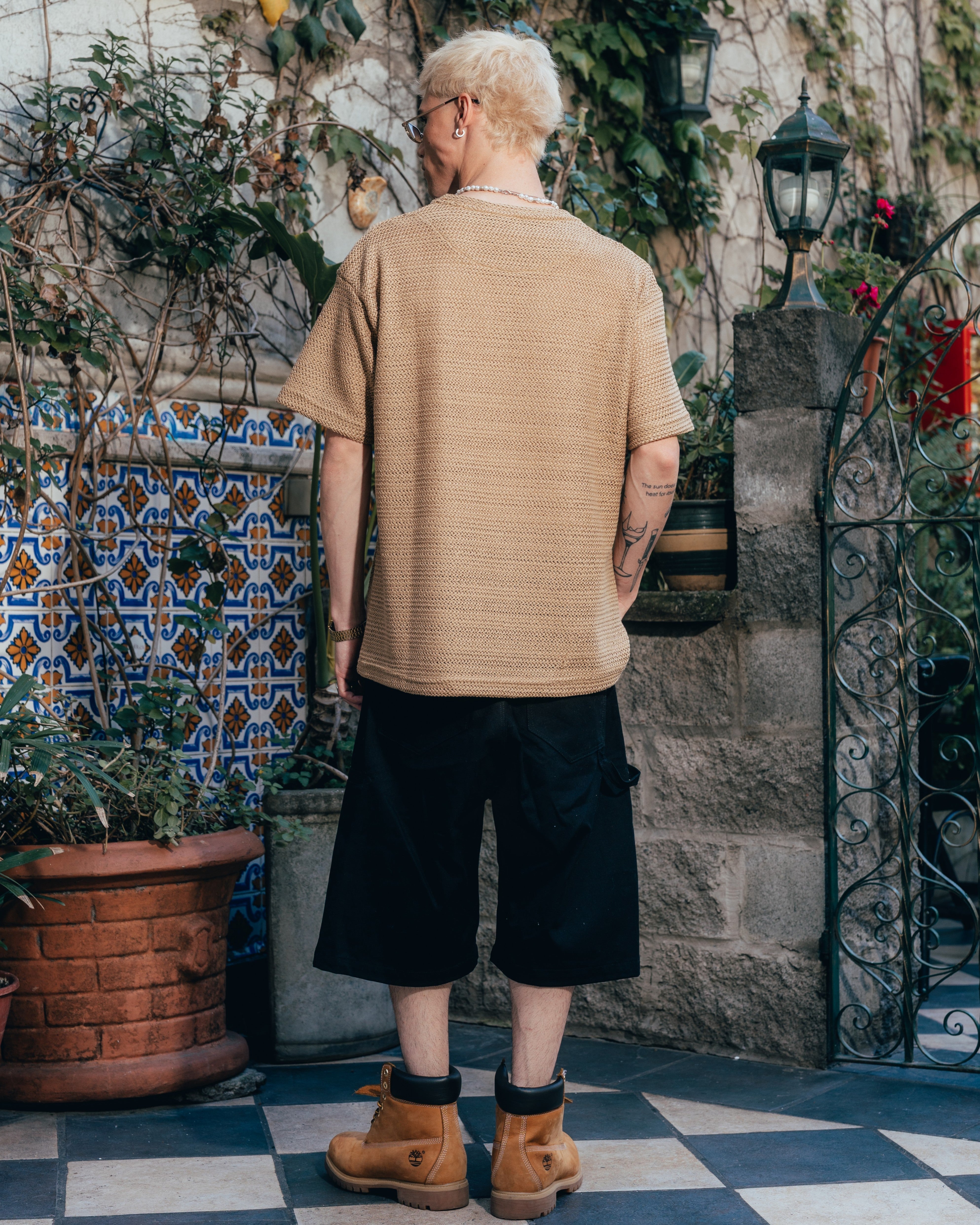REMERA OVERSIZED TEJIDA [ PRIMARI ] MOSTAZA