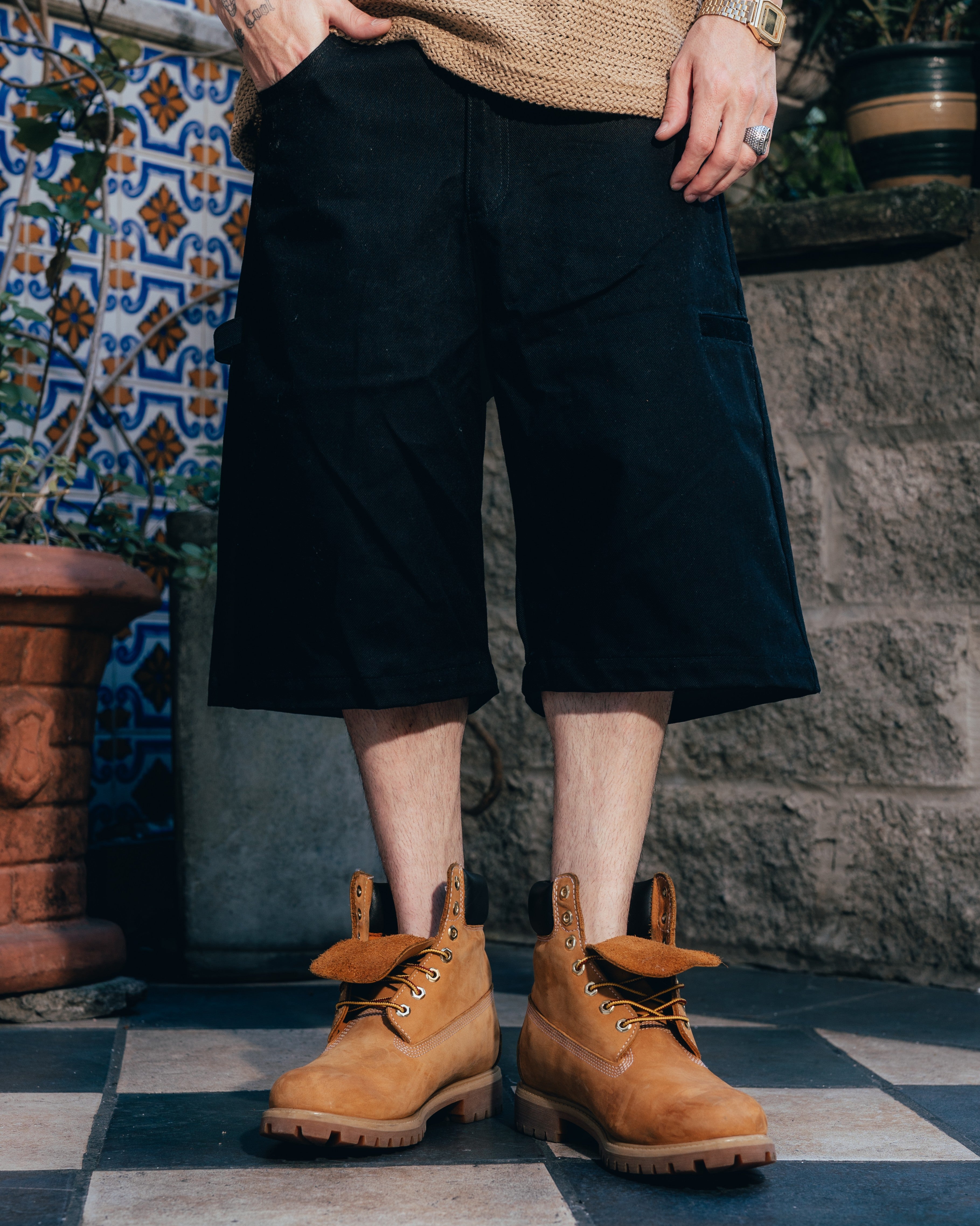 BERMUDA ¾ OVERSIZED [ PRIMARI ] BLACK
