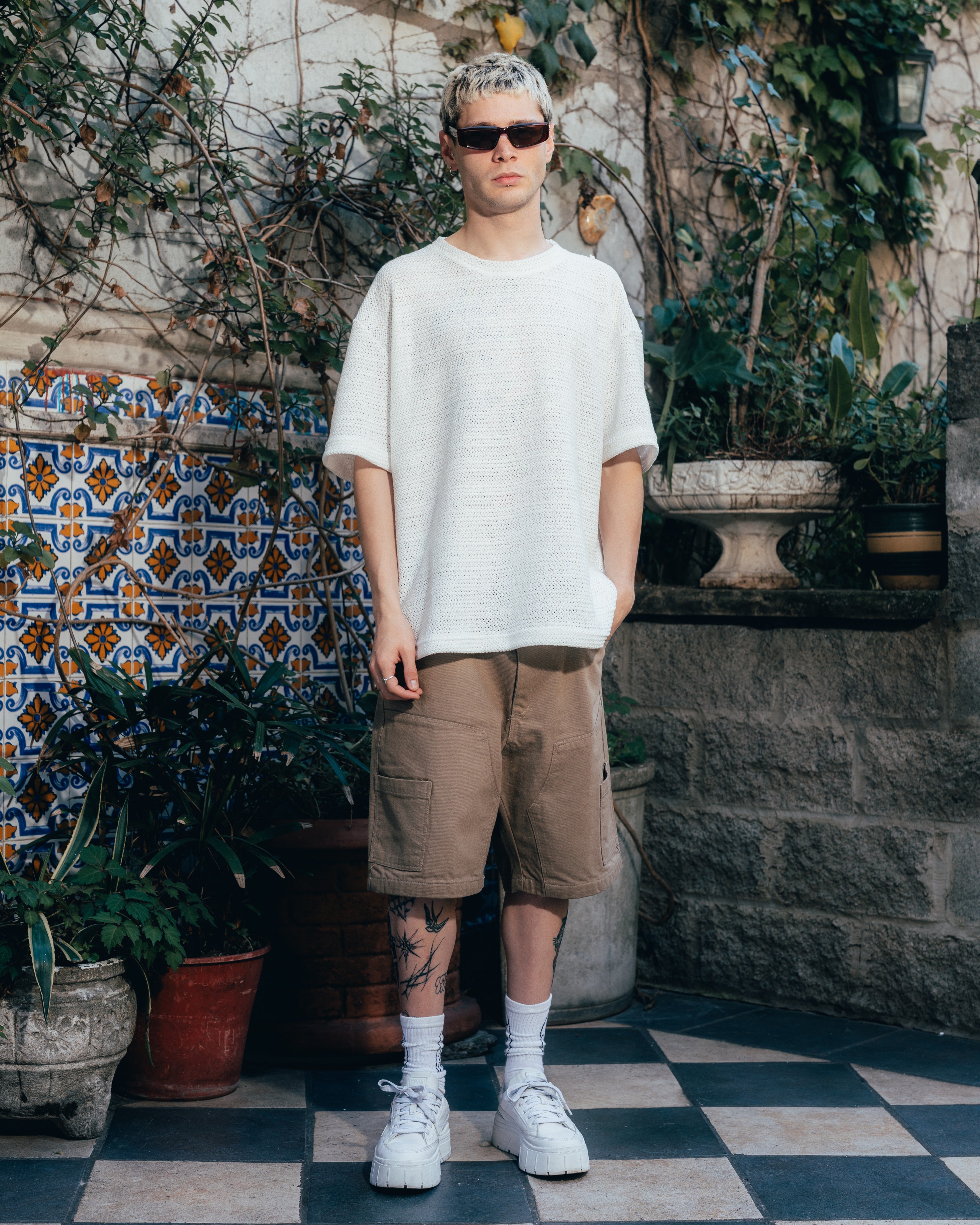 REMERA OVERSIZED TEJIDA [ PRIMARI ] CRUDO