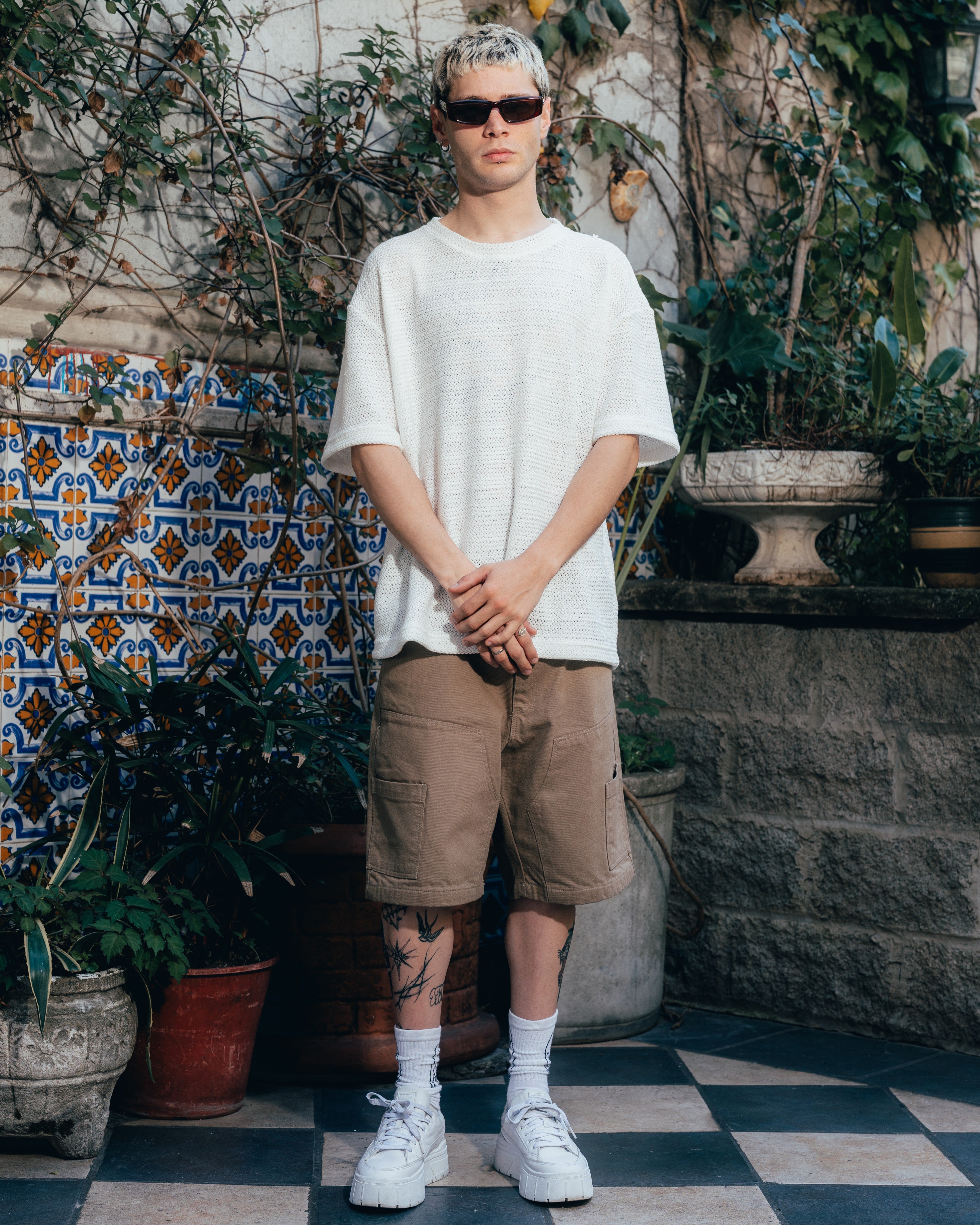 REMERA OVERSIZED TEJIDA [ PRIMARI ] CRUDO